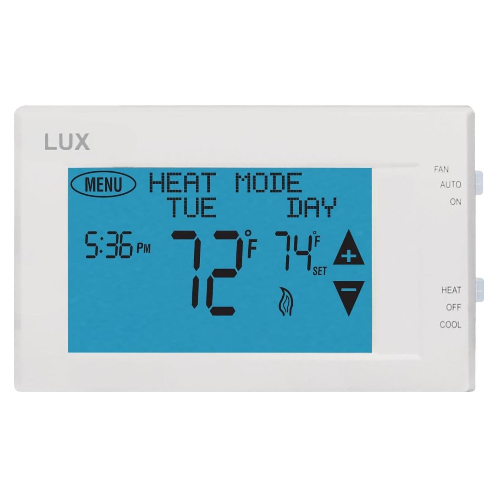 Termostato Programable LUX TX9600TS Pantalla Táctil Blanco