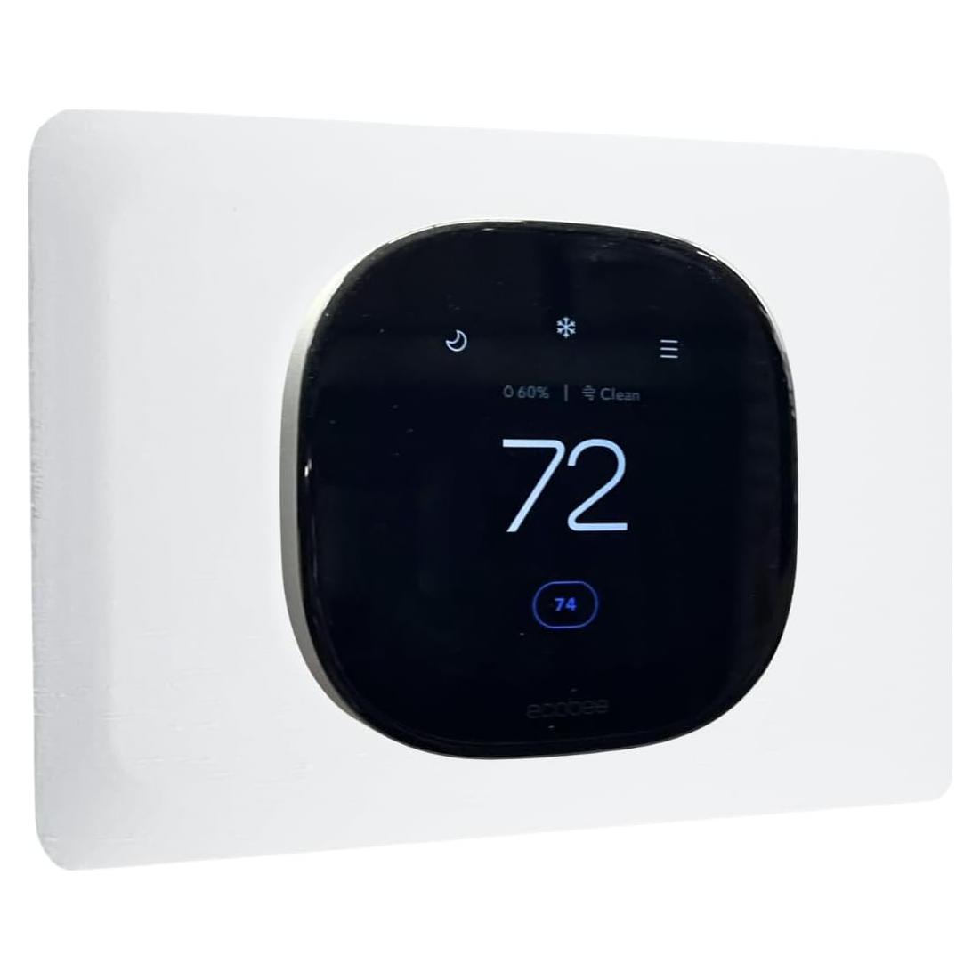 Placa de Pared Grande Adorna One Blanco Solar para Ecobee