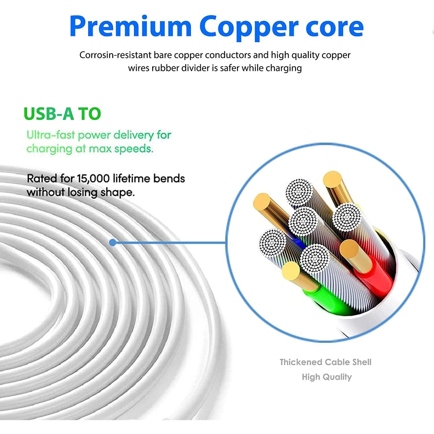 Paquete de 2 Cables Micro USB de 3m CYQAPC para Carga