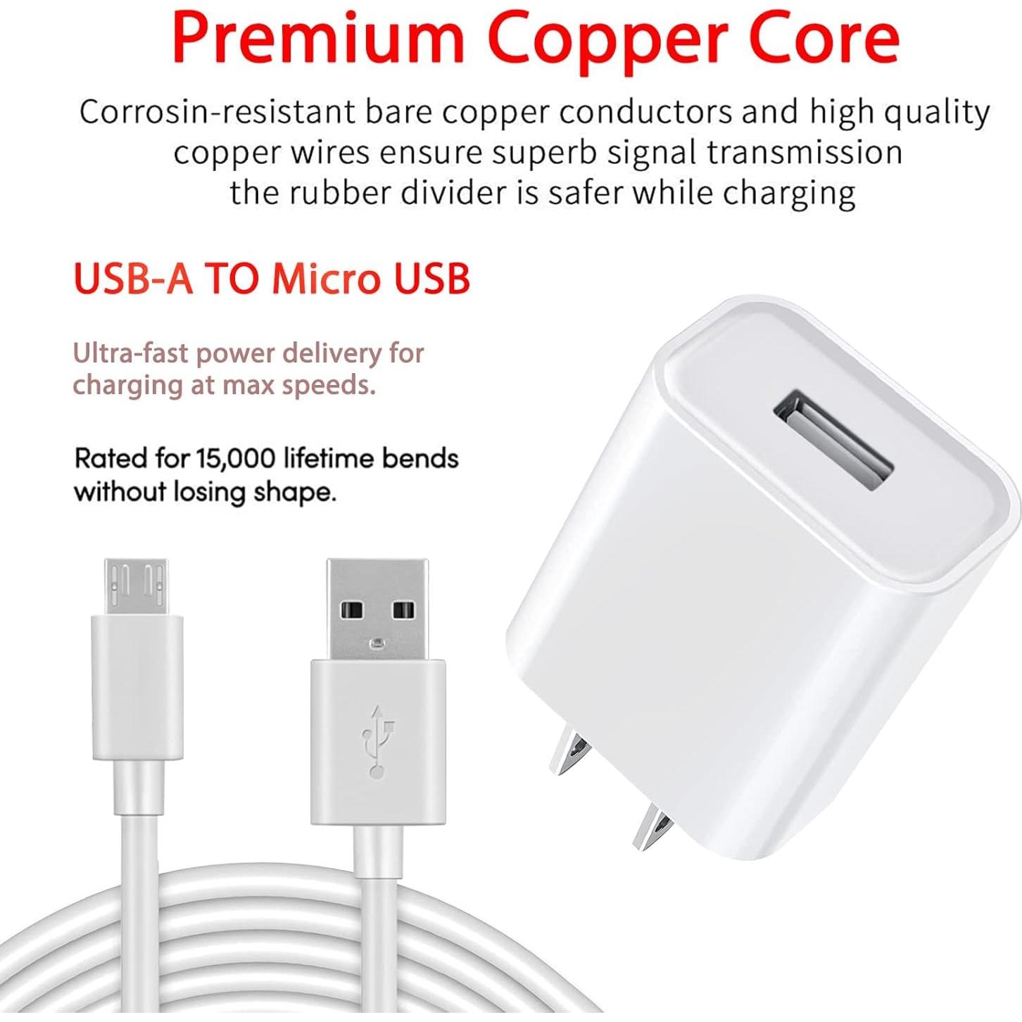 Paquete de 2 Cables Micro USB de 3m CYQAPC para Carga