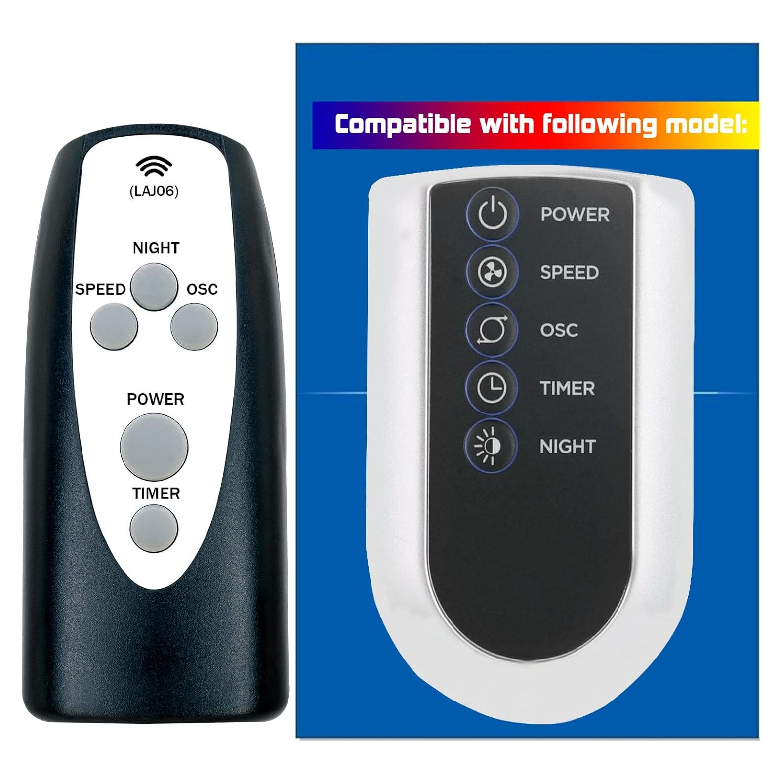 Control Remoto Reemplazo Lasko Ventilador Torre T42050 T36205