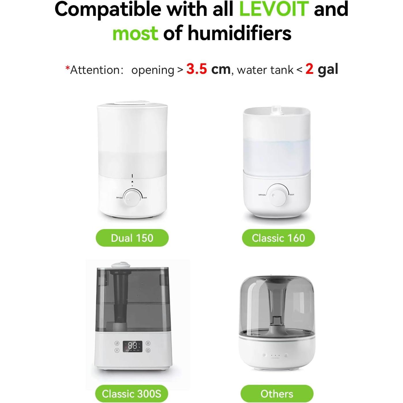 Cartuchos de Desmineralización Mbetter para Humidificadores LEVOIT - Paquete de 8