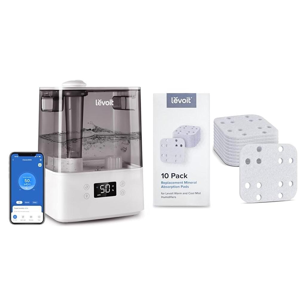 Humidificador LEVOIT LV600S 6L para Dormitorio Automático Gris