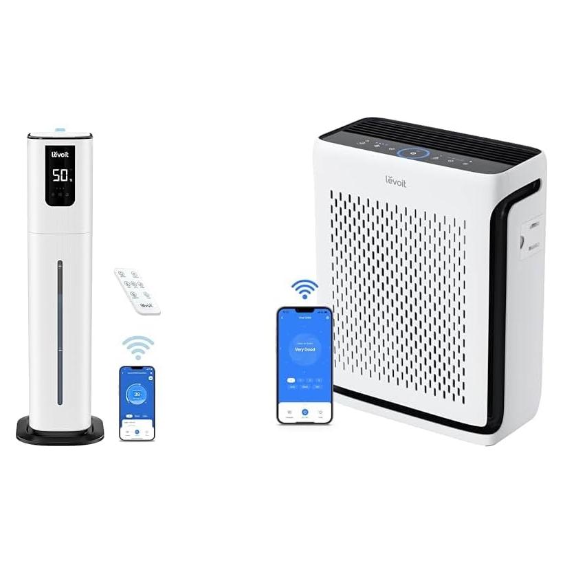 Humidificador LEVOIT OasisMist 1000S 10L + Purificador Vital 100S-P