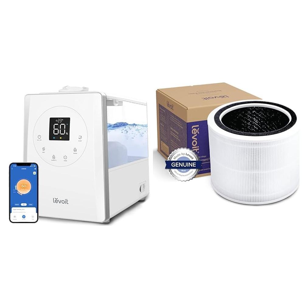 Humidificador Inteligente LEVOIT LV600S 6L Vapor Cálido y Frío