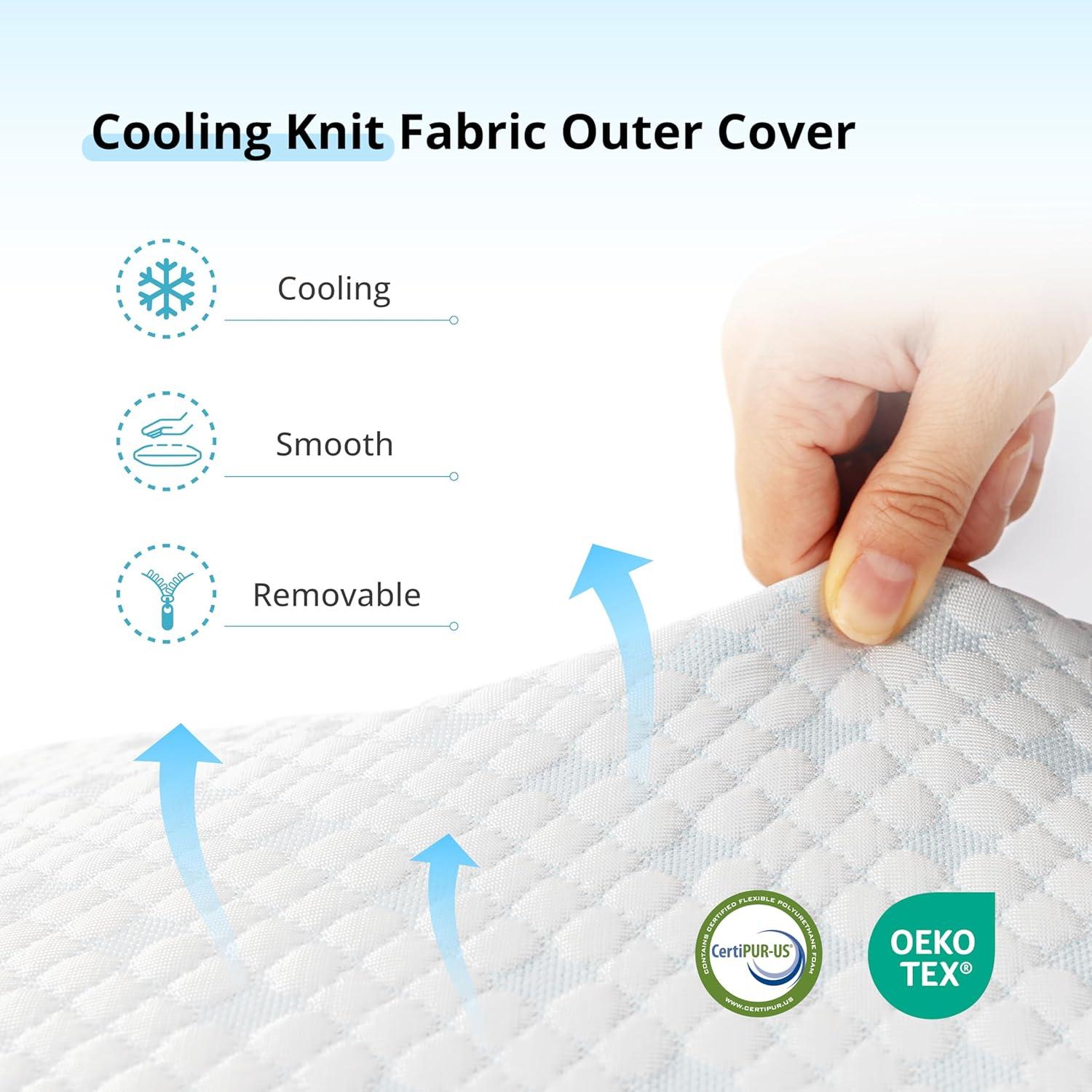 Almohadas de Espuma de Memoria EGOHOME Reina Enfriadoras Ajustables (2 Pzs)