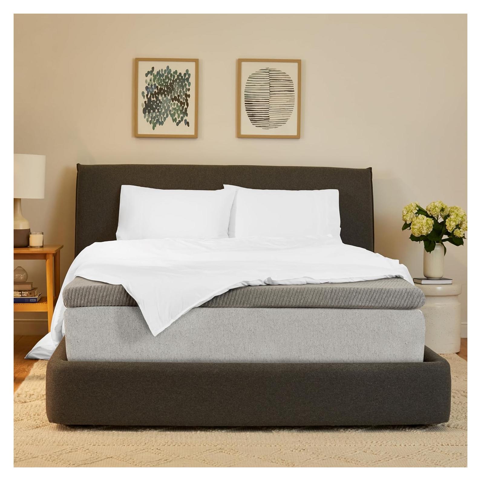 Cubierta de colchón cómoda Casper Sleep 3 cm King Gris