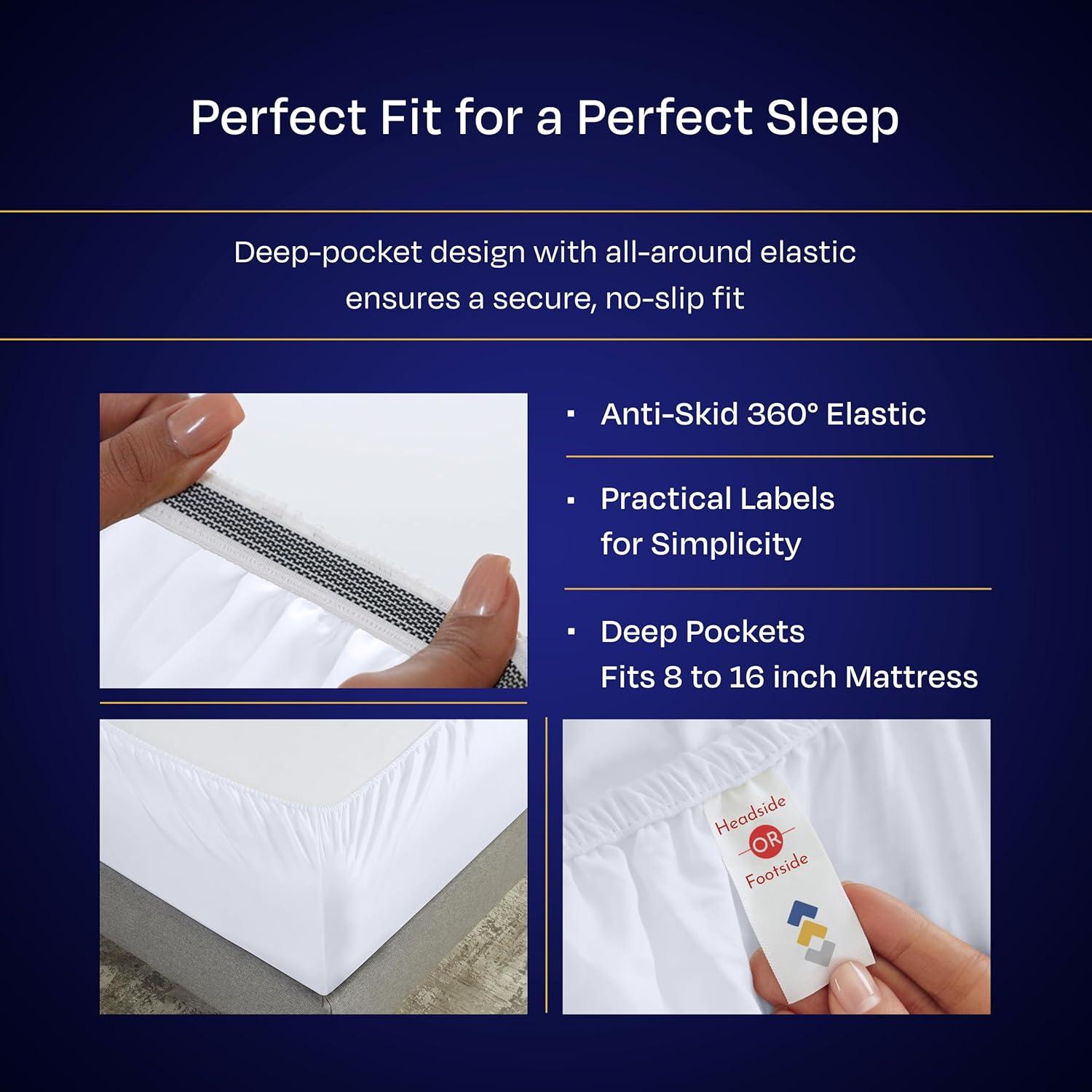 Conjunto de Sábanas King California Design Den 1000 Hilos Sateen