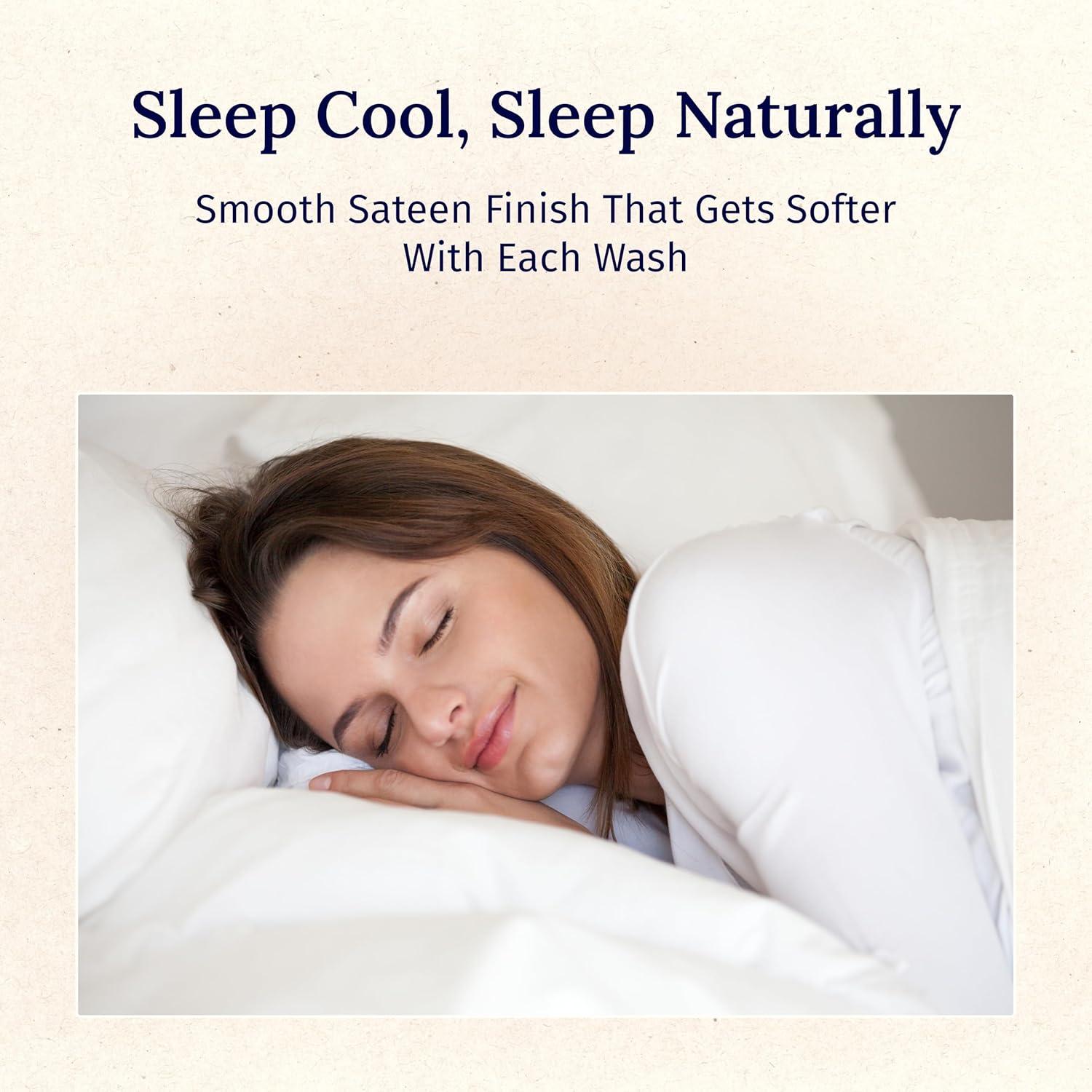 Conjunto de Sábanas King California Design Den 600 Hilos Algodón Saten