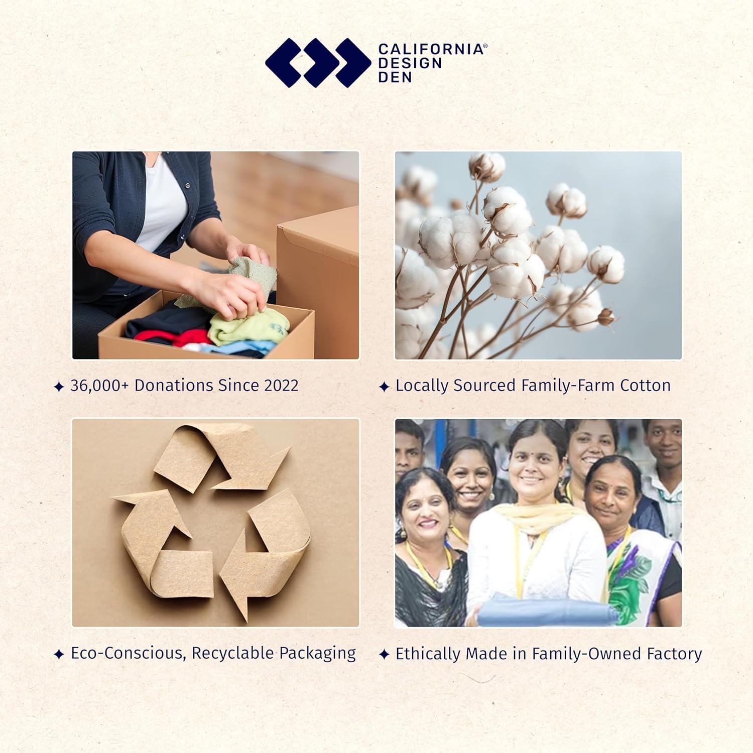 Conjunto de Sábanas King California Design Den 600 Hilos Algodón Saten