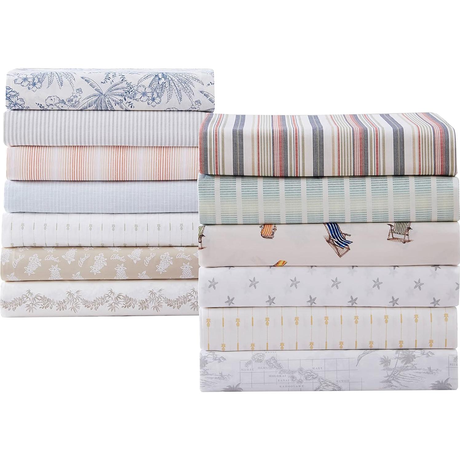 Juego de Sábanas Queen Tommy Bahama Algodón Percale Verde