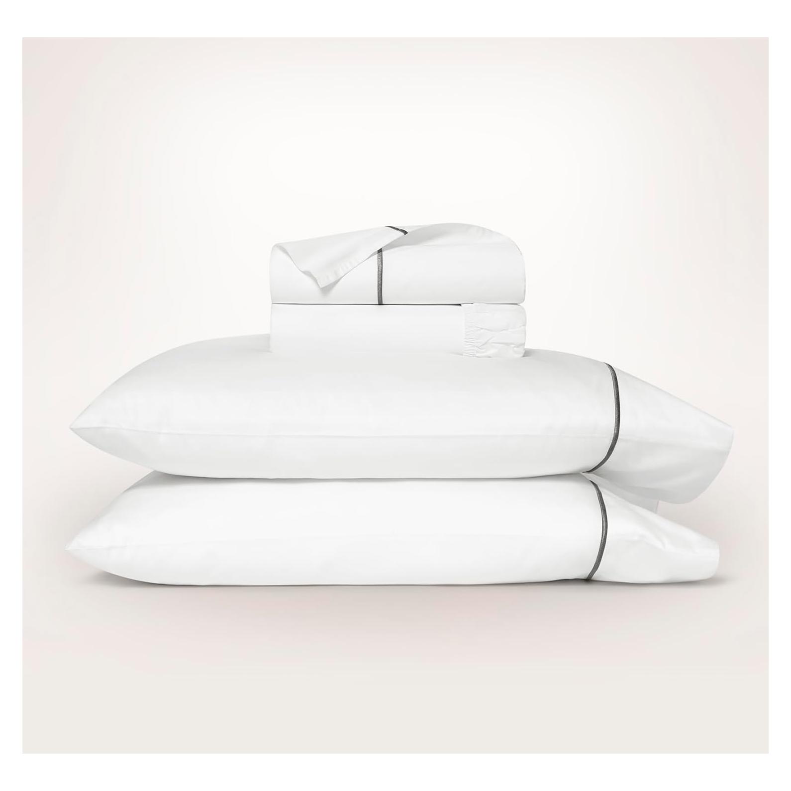 Juego de Sábanas Bordadas Doble BOLL & BRANCH 100% Algodón Orgánico