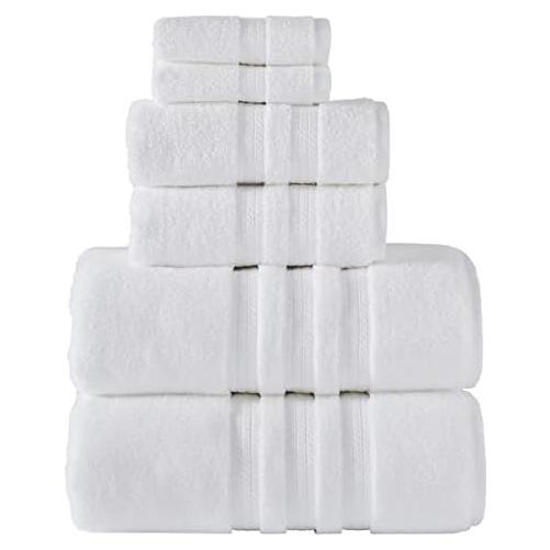 Juego de Toallas de Baño Member Mark 100% Algodón 6 Piezas