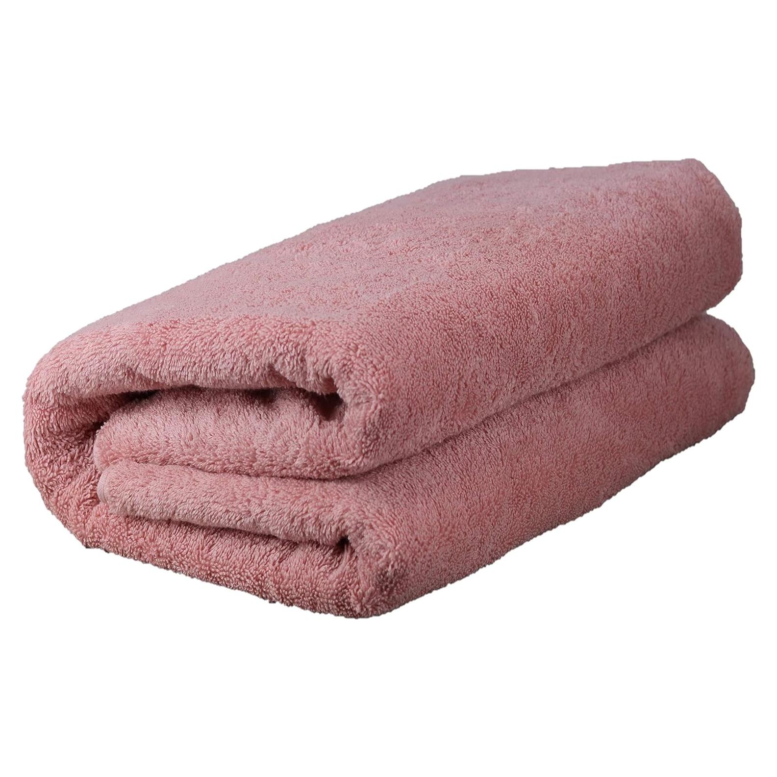 Toalla de Baño Grande BC BARE COTTON 100% Algodón Turco Rosa