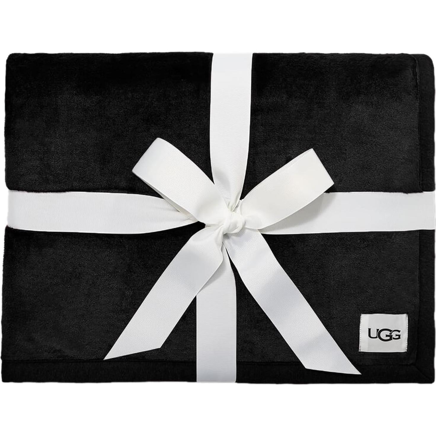 Manta UGG Duffield Throw II 127x178 cm Negro Oso Jaspeado