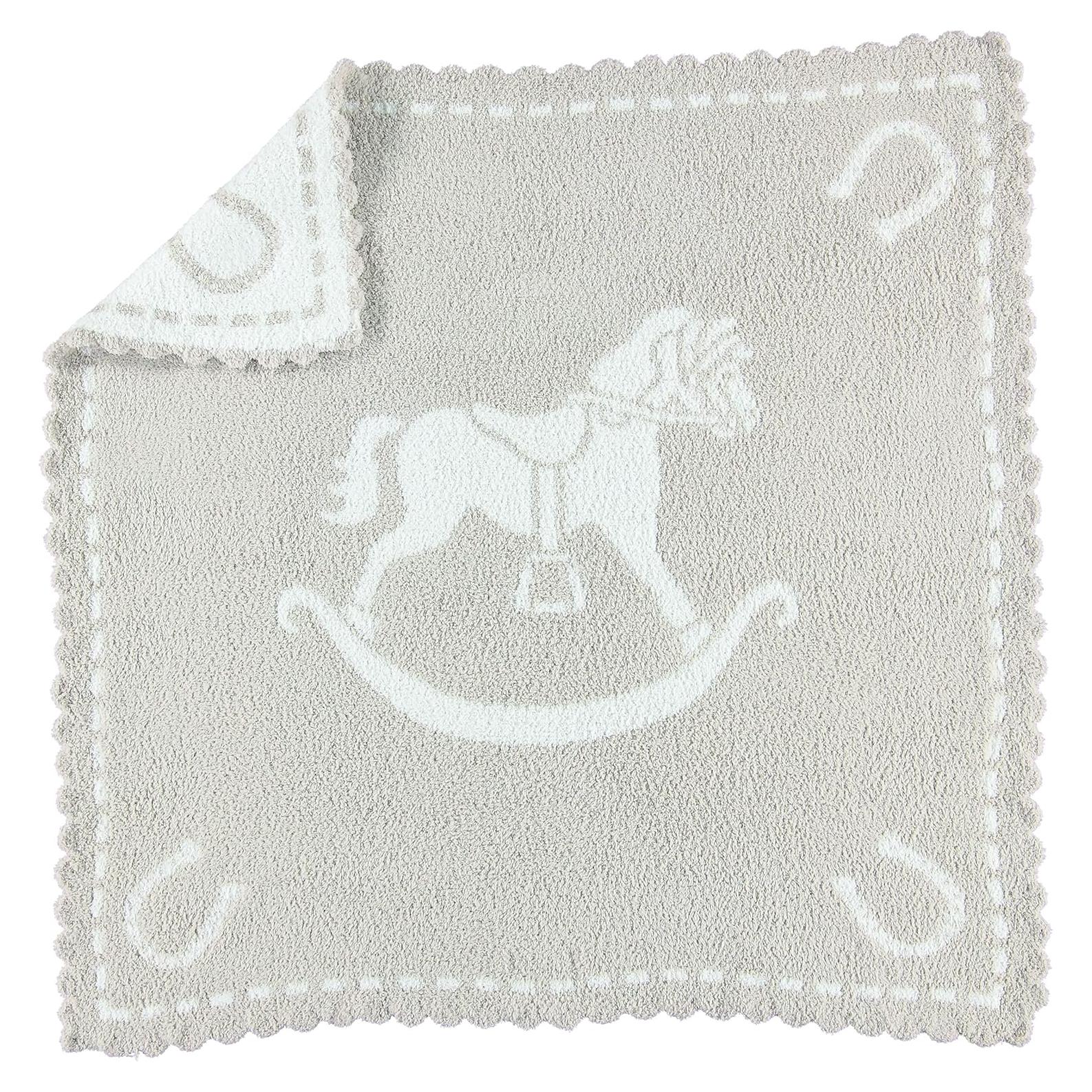 Manta de Recepción Barefoot Dreams CozyChic 76x81 cm Piedra