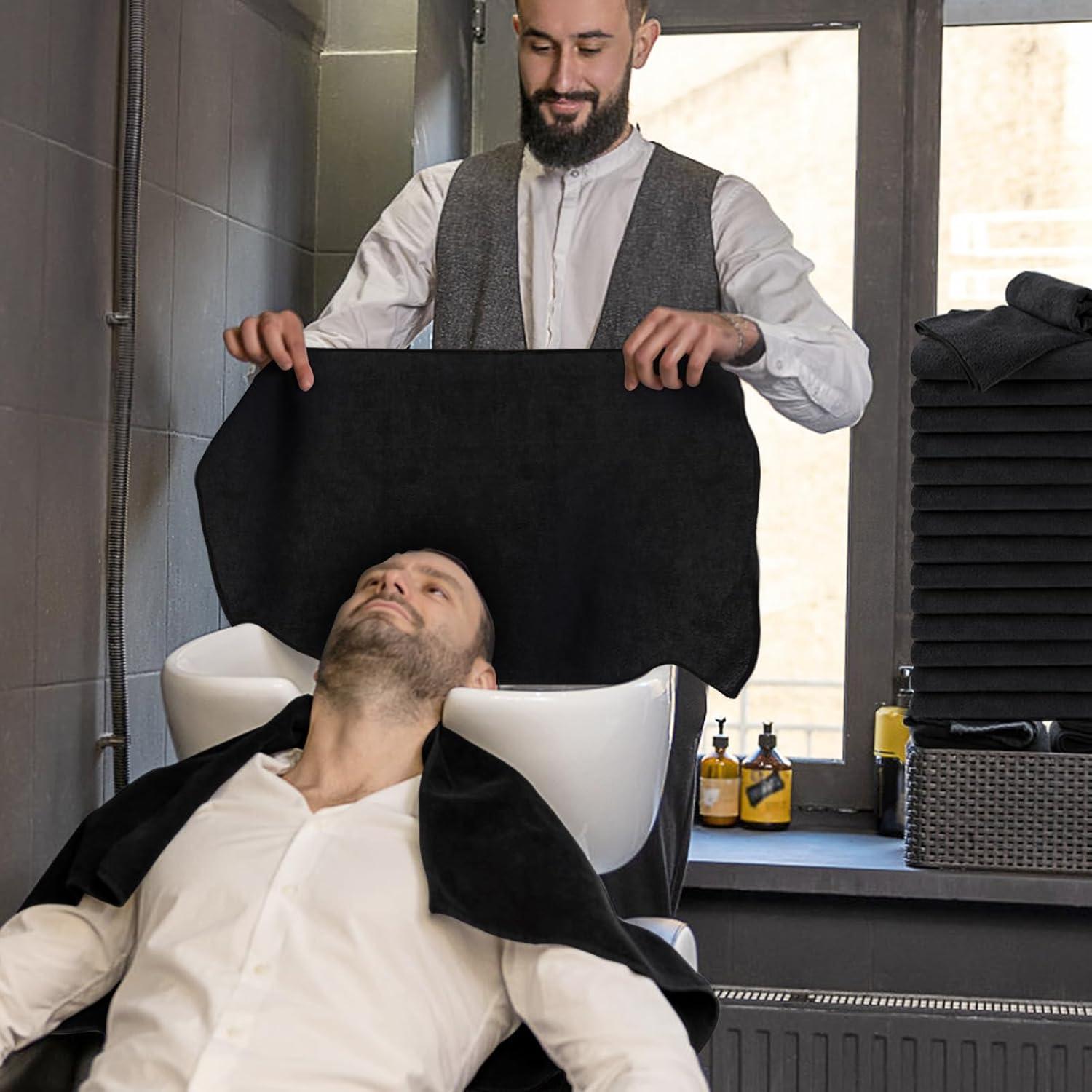 Paquete de 24 Toallas de Microfibra UNIMADE Negras 40x74 cm