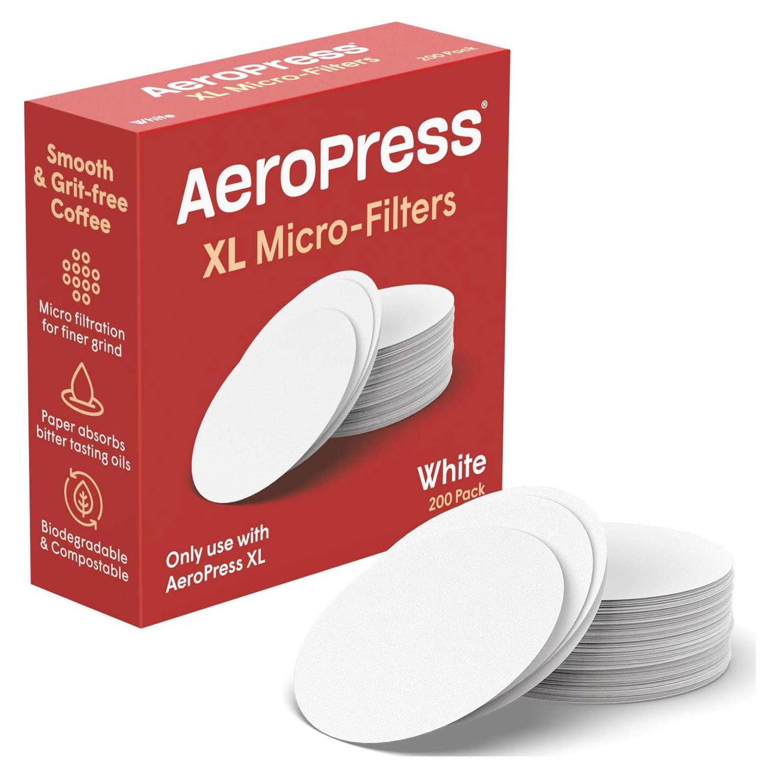 Filtros de Reemplazo AeroPress XL - 200 Micro-filtros de Papel