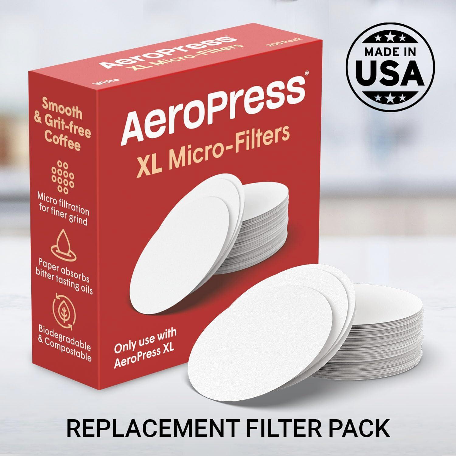 Filtros de Reemplazo AeroPress XL - 200 Micro-filtros de Papel