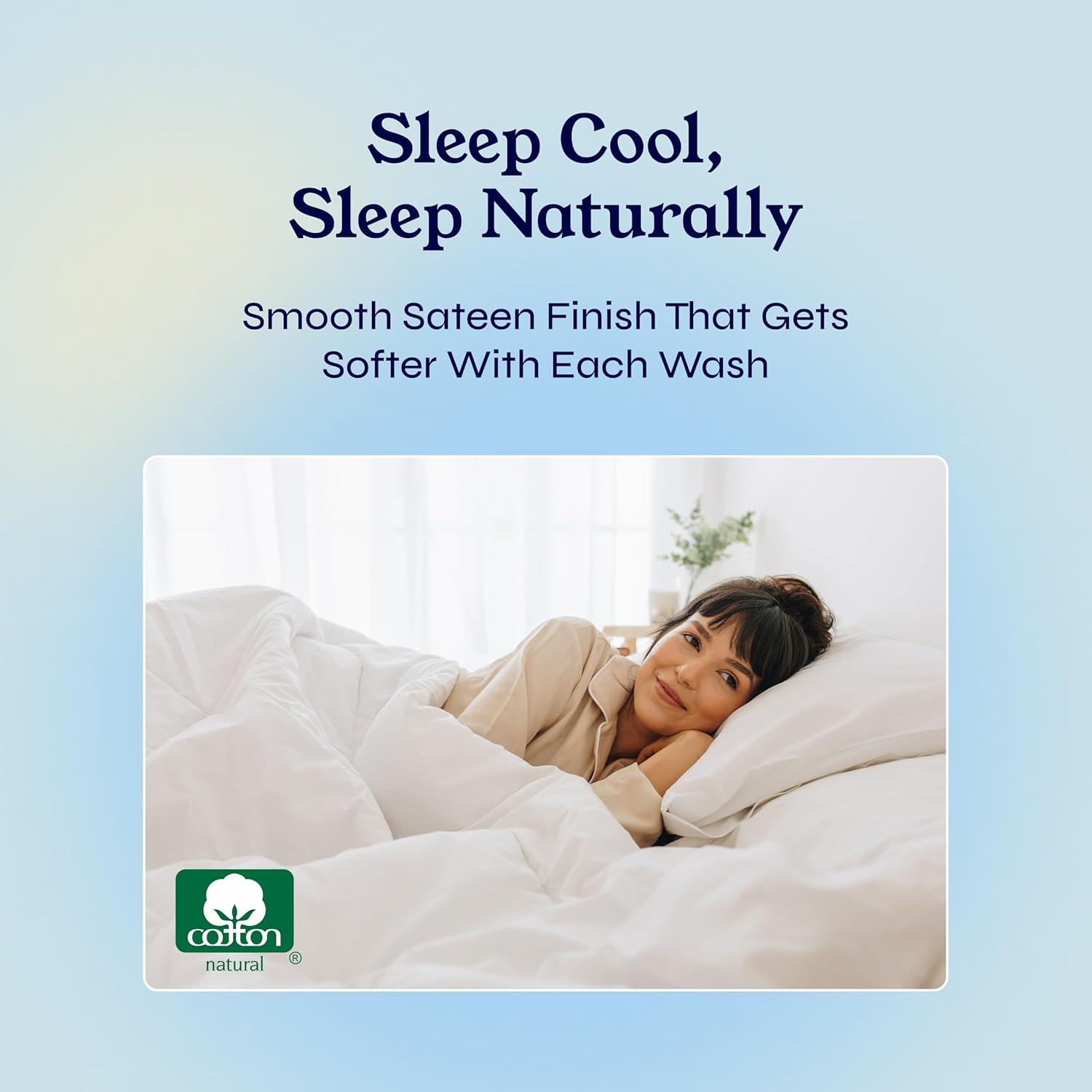 Sábanas Split King California Design Den 400 Hilos Algodón Blanco