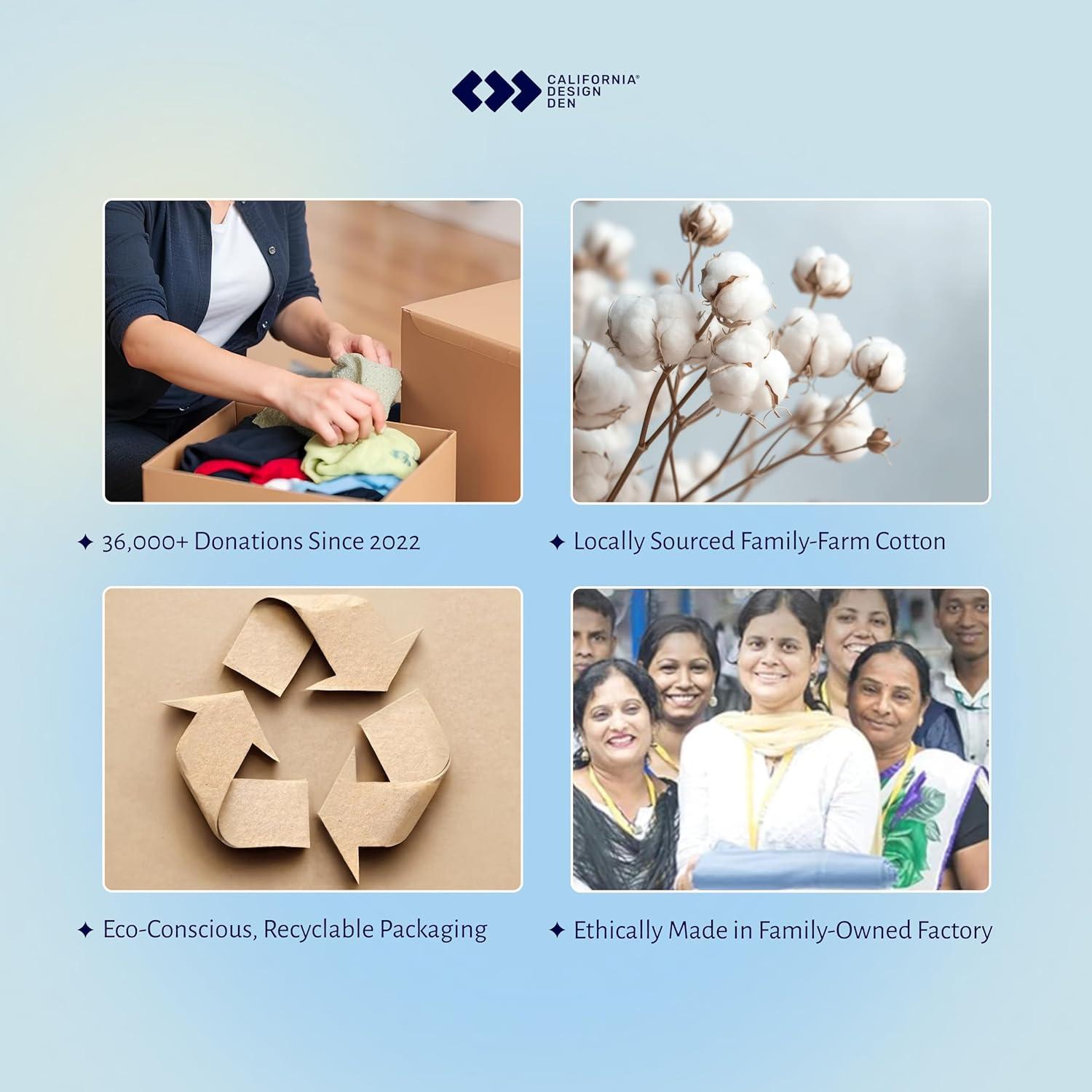 Sábanas Split King California Design Den 400 Hilos Algodón Blanco