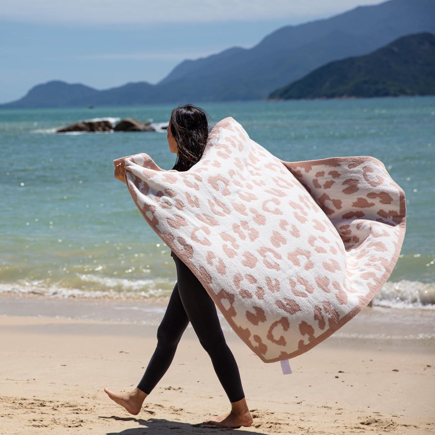 Manta de Microfibra Reversible Damonsang Leopardo 152x127 cm