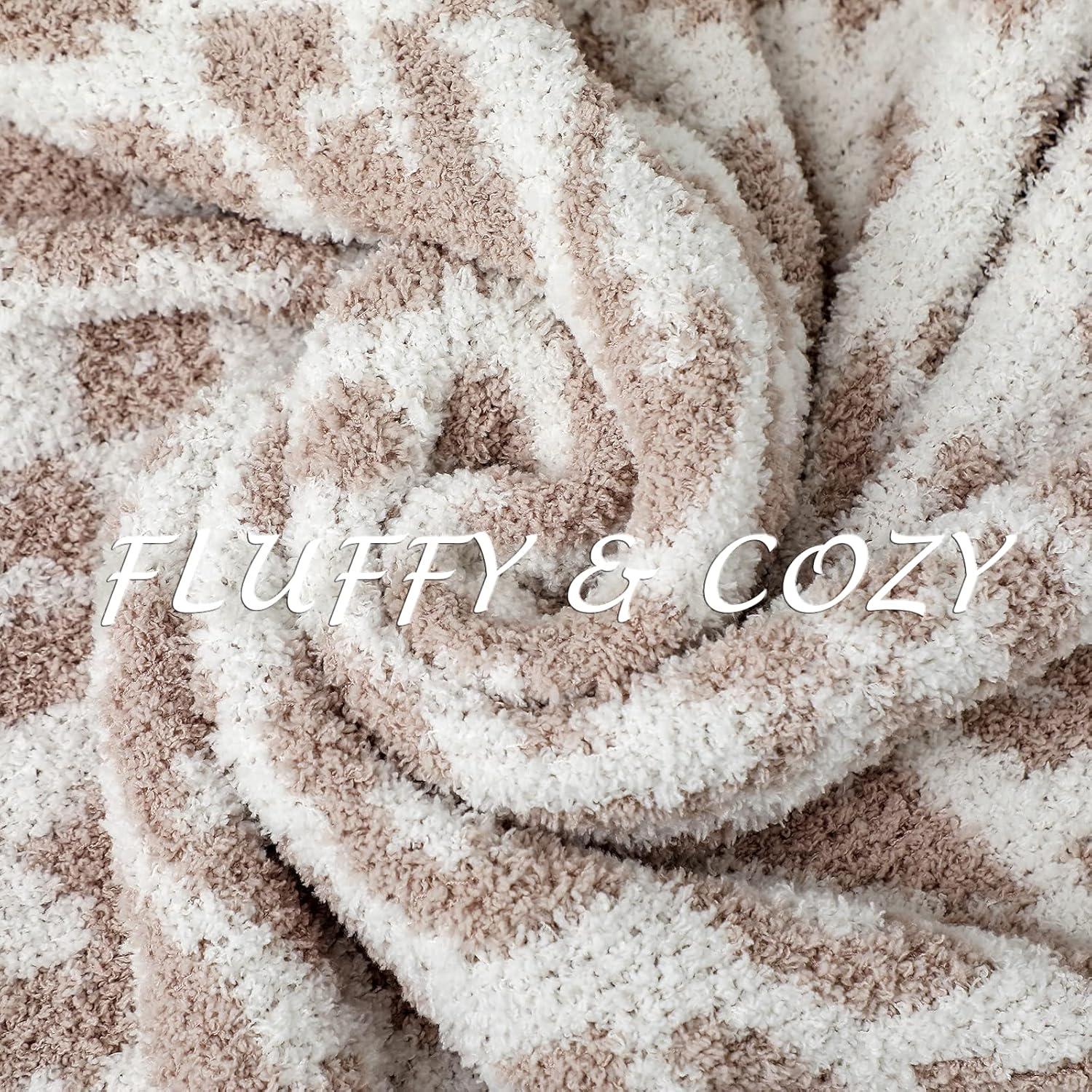 Manta XL Bearberry de Microfibra Leopardo Piedra/Cream 130x178 cm
