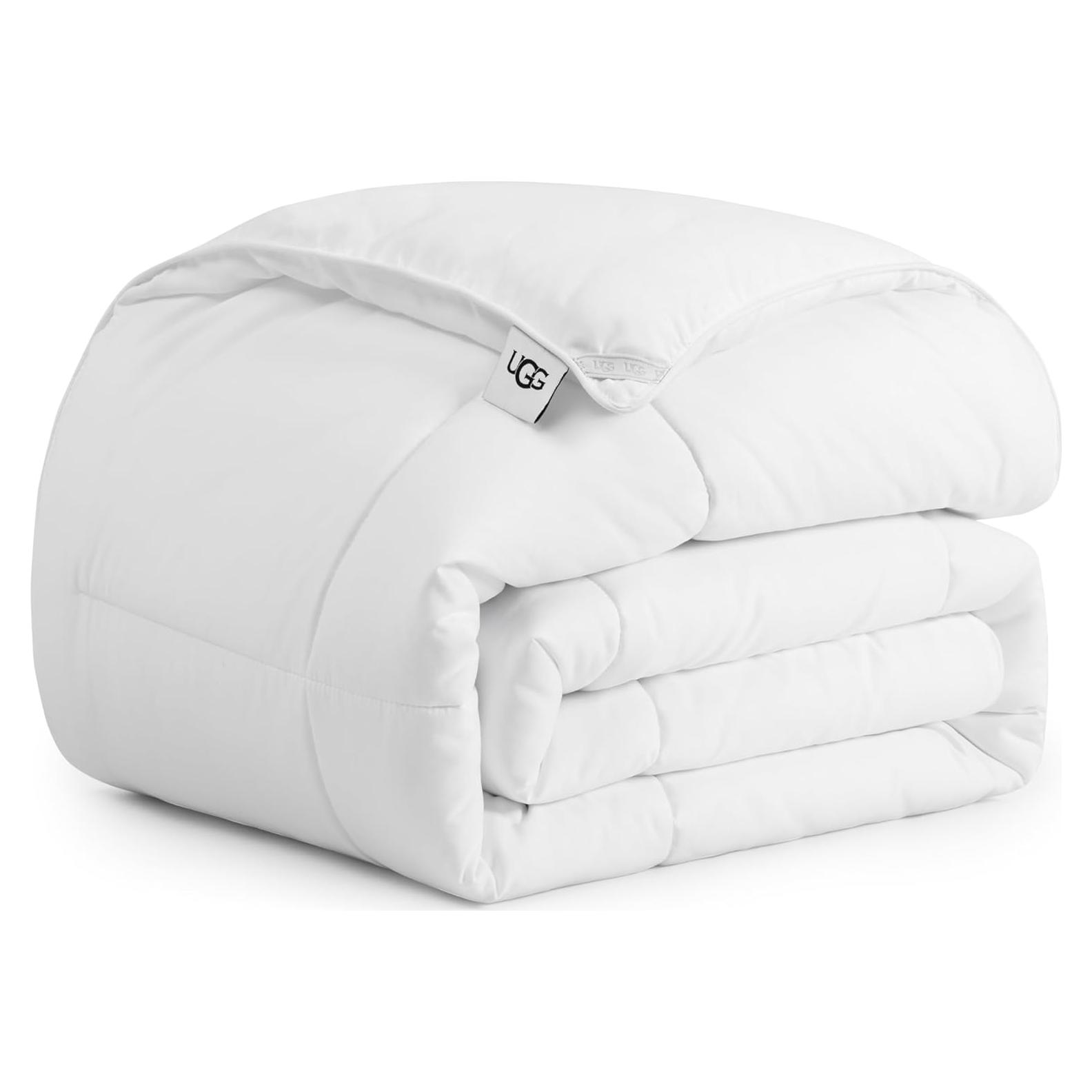 Edredón Twin UGG Danielle Blanco Esponjoso Lavable a Máquina