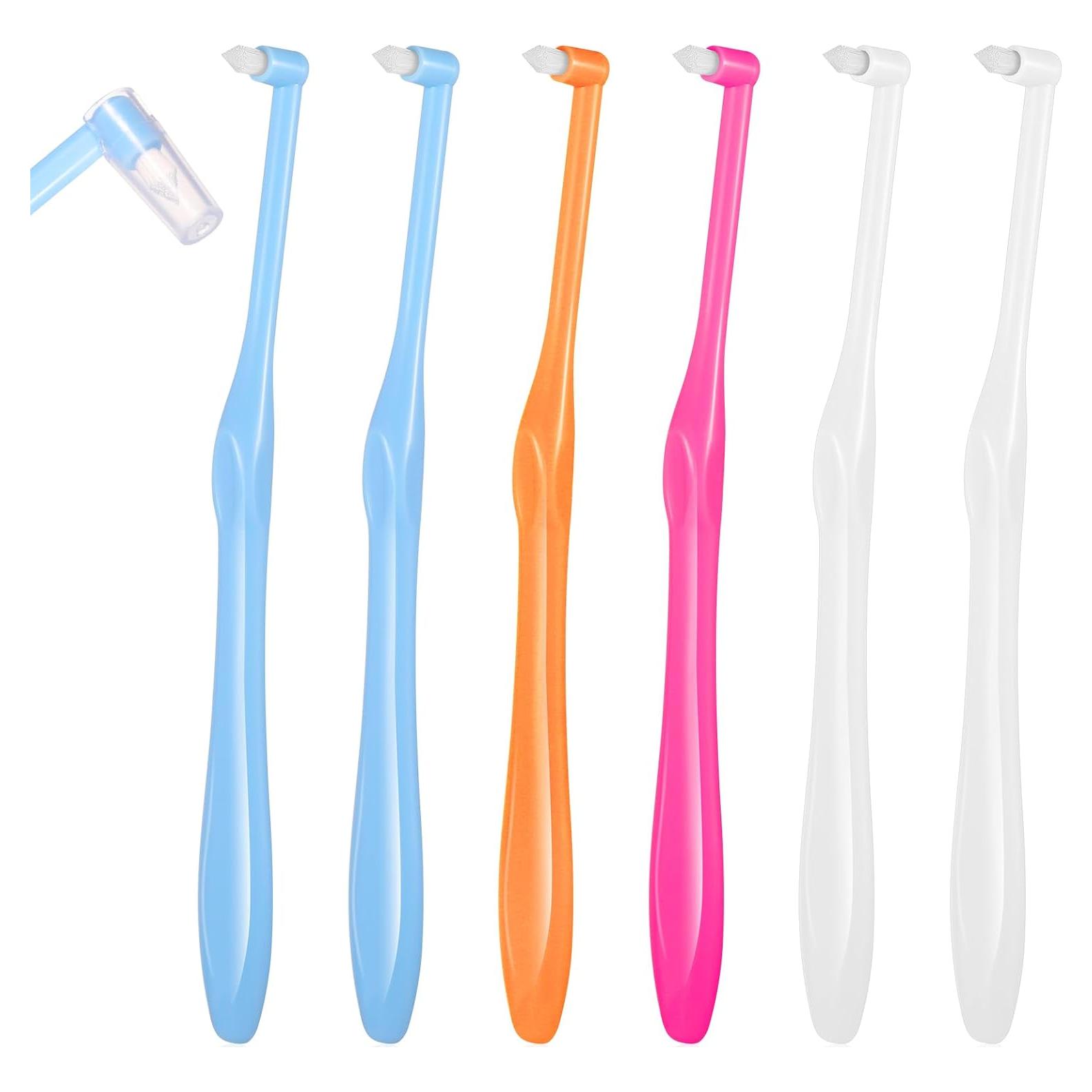 Set de 6 Cepillos de Dientes Suaves Bruislard para Limpieza Detallada