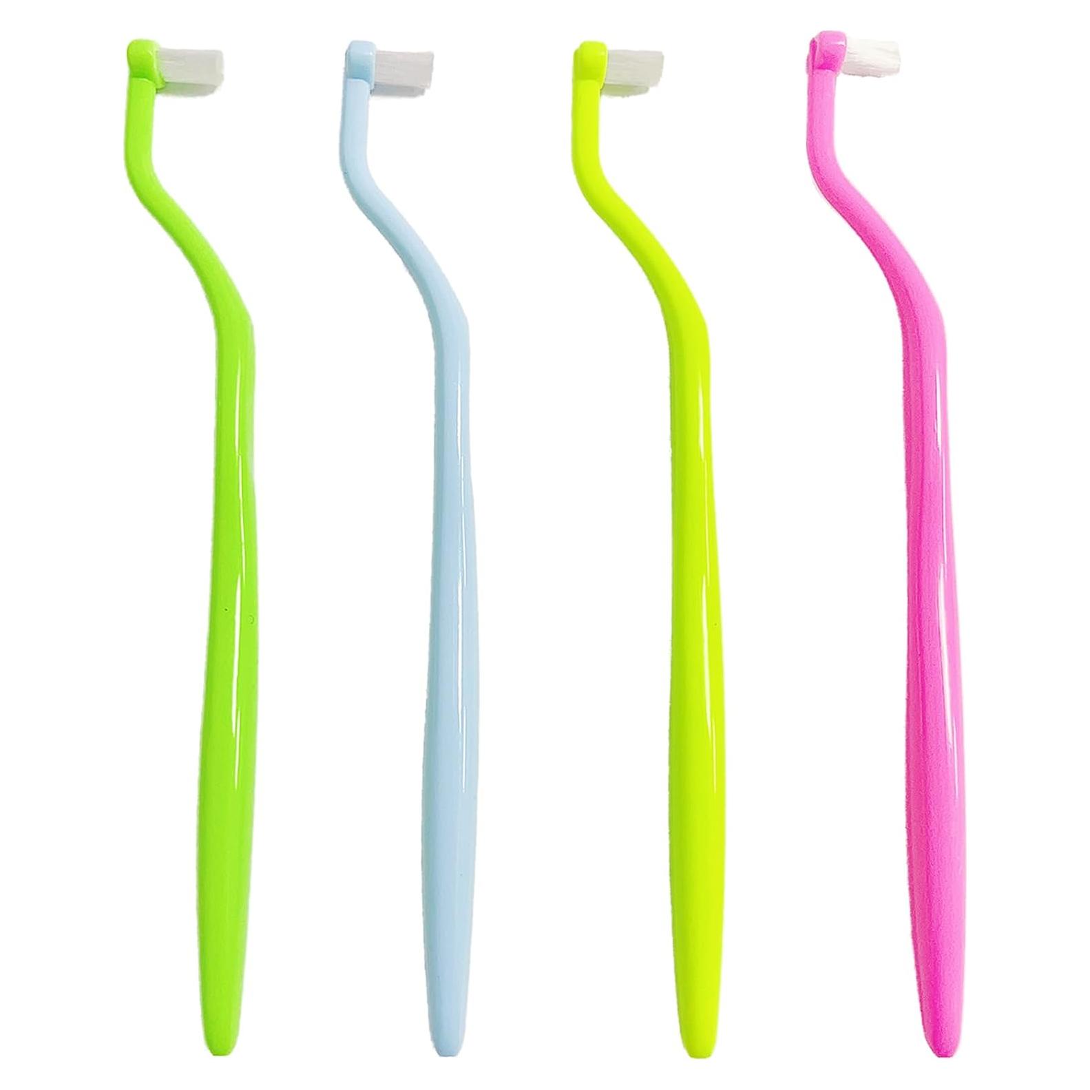Cepillos de Dientes Ortodónticos Ceonam 4-Pack Ultra Suaves