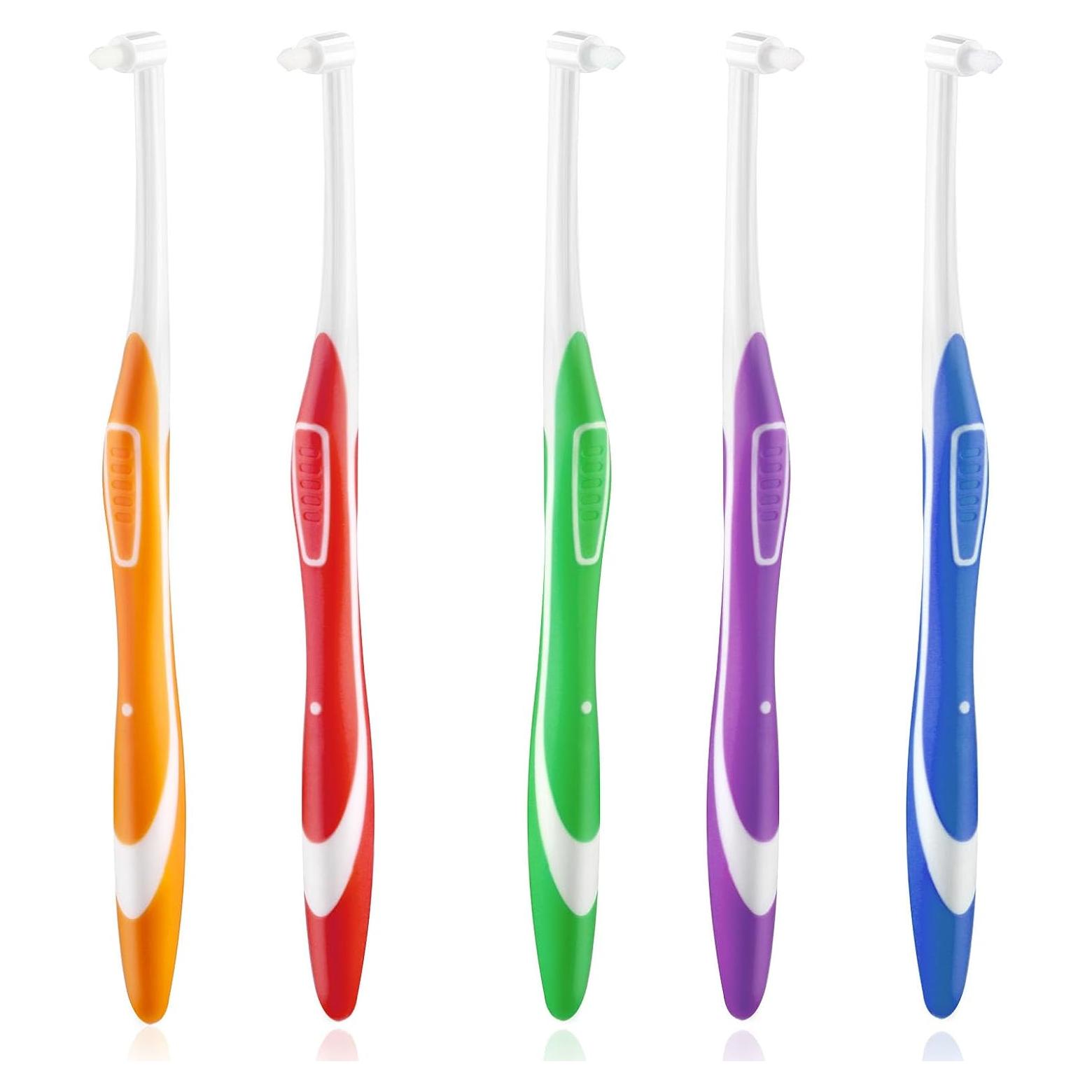 Cepillos de Dientes Interespaciales Ouligay 5 Piezas Ergonomicos
