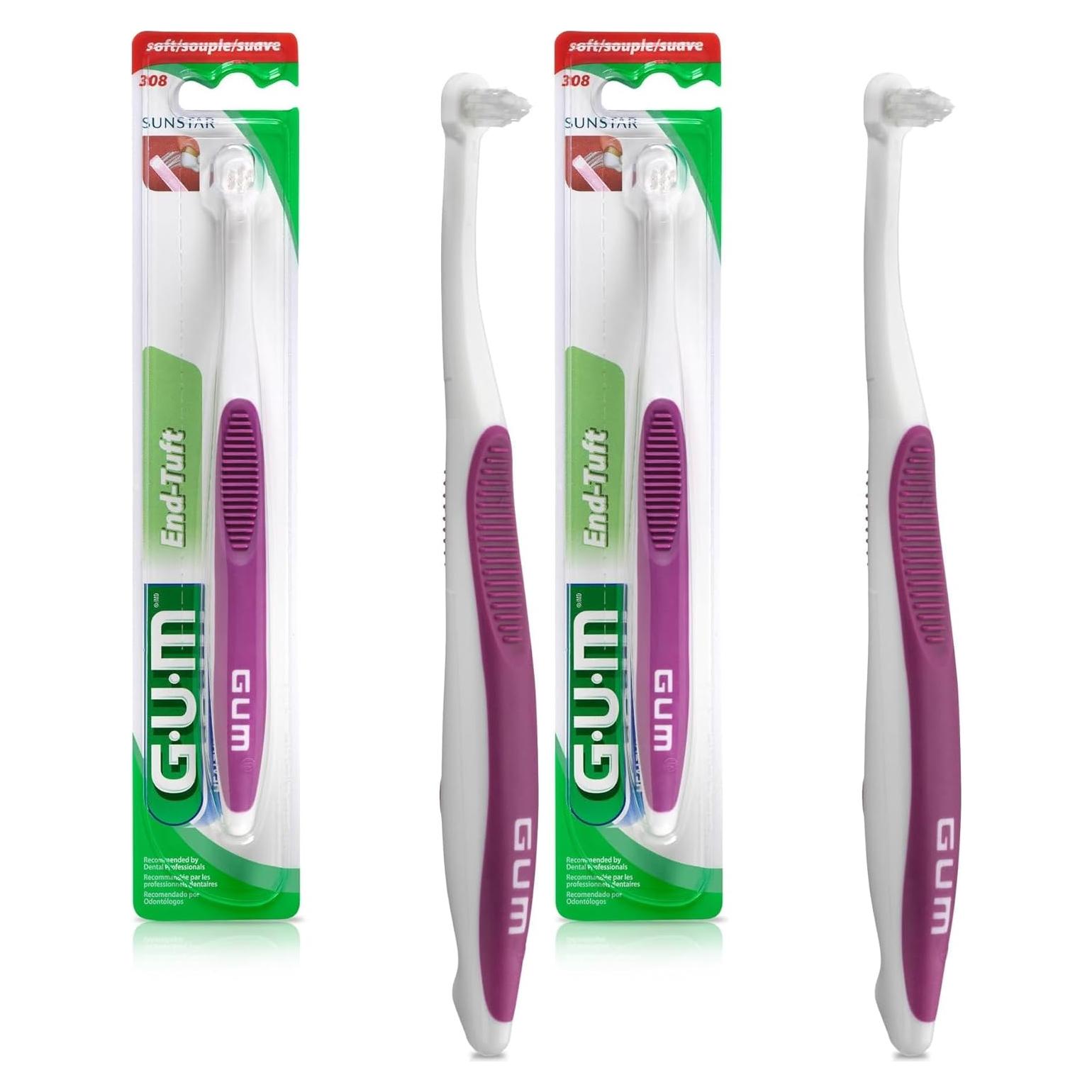 Cepillo de Dientes GUM End Tuft Suave - Cabeza Pequeña 1ct