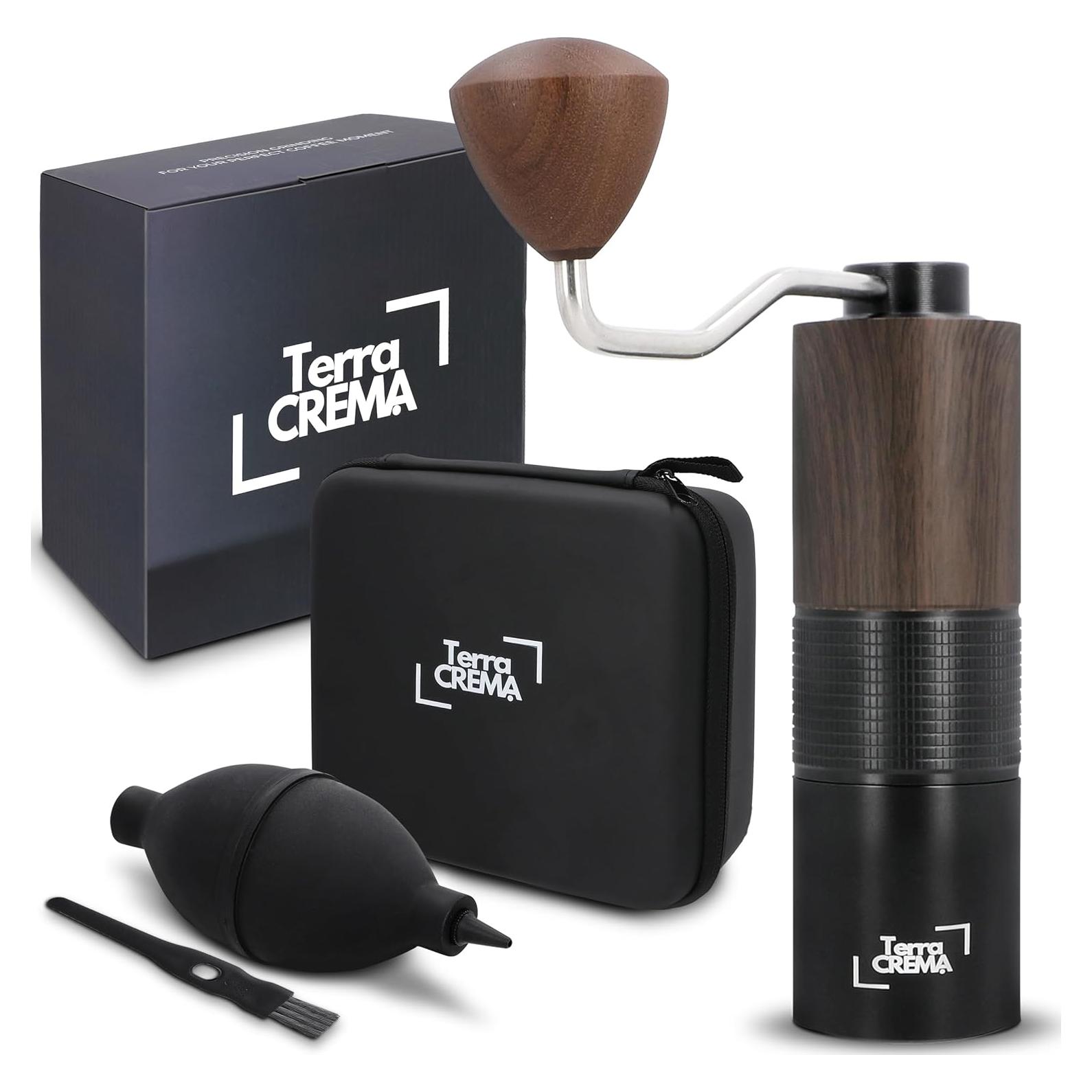 Molino de Café Manual Terra CREMA TC1 - Acero Inoxidable, 0.53 kg
