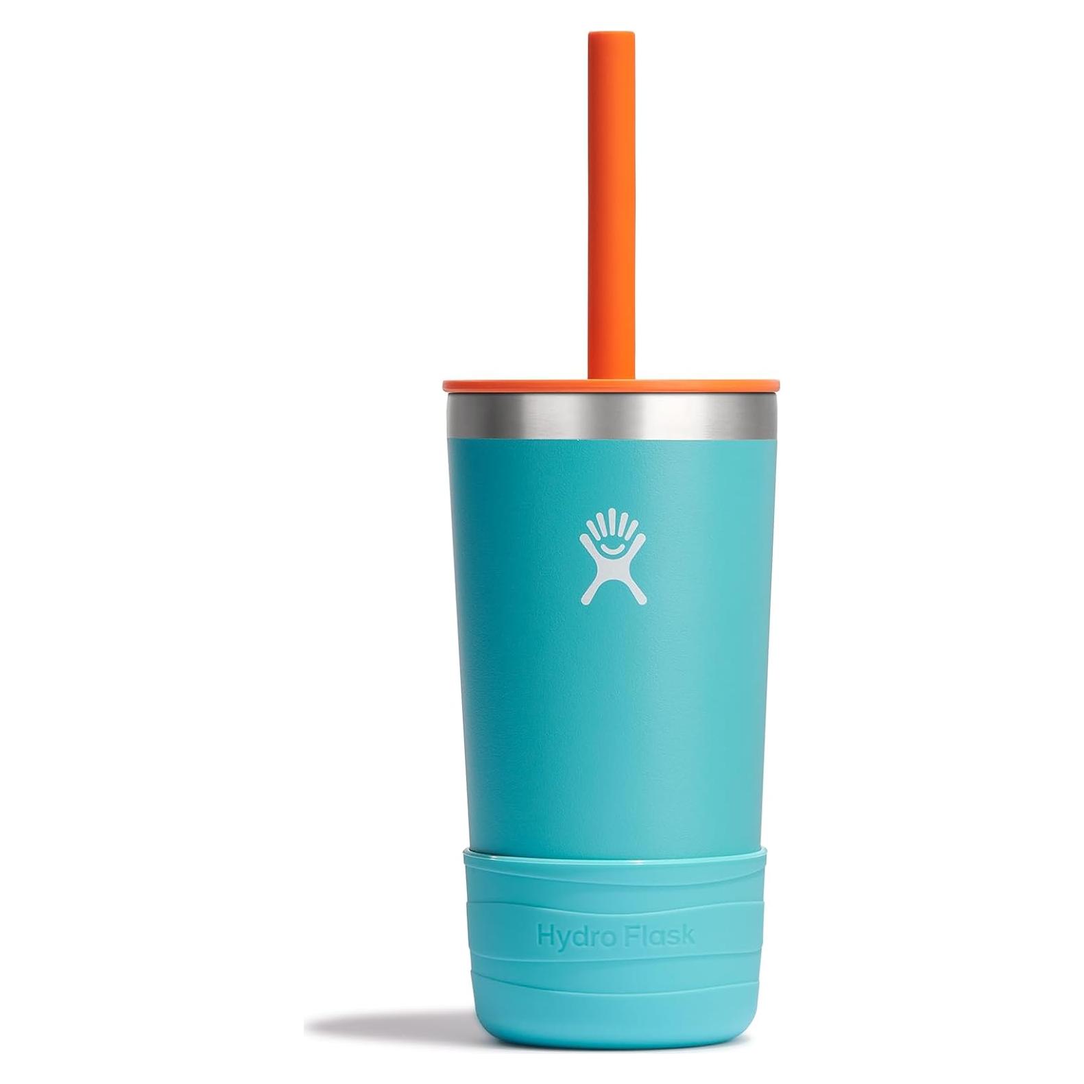 Taza Hydro Flask Kids 355 ml Azul Marino con Tapa y Popote