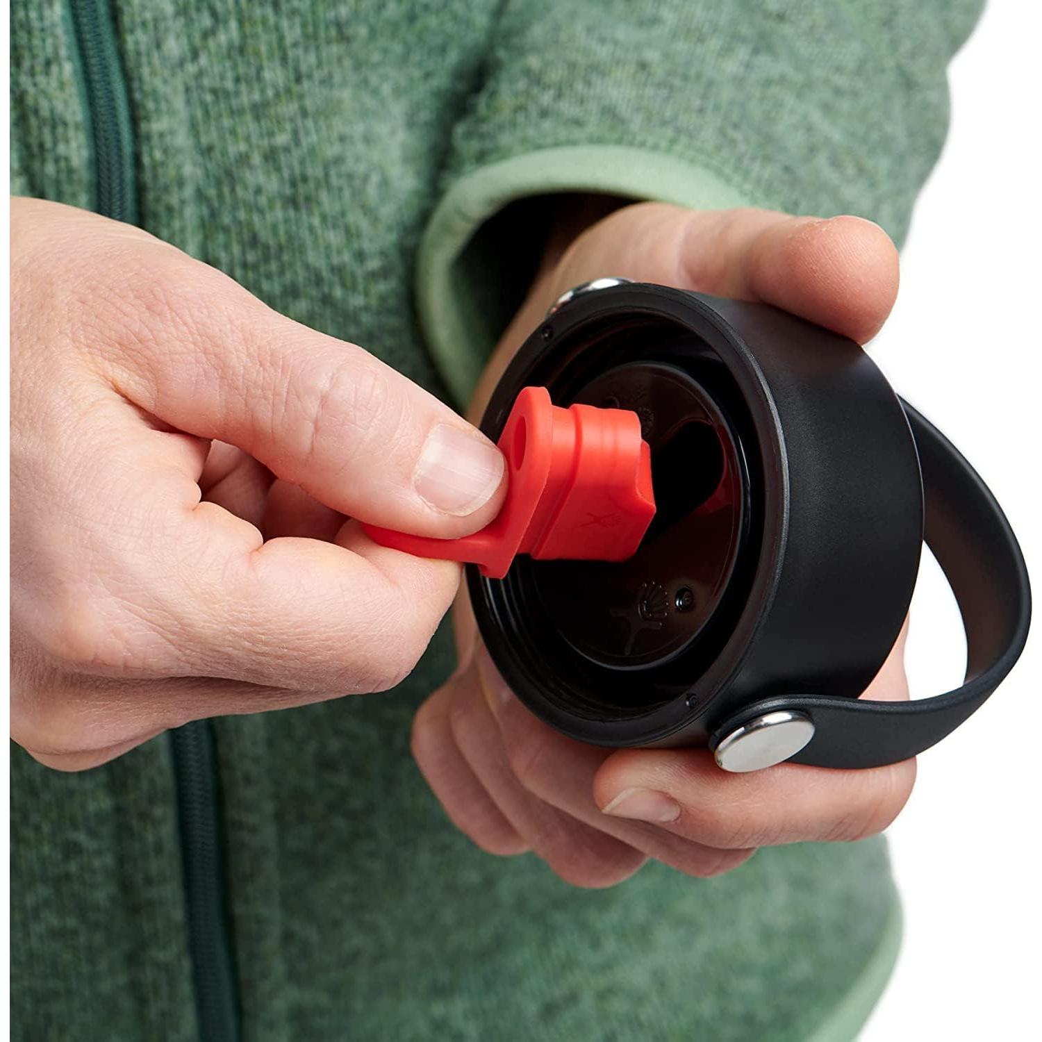 Tapa Ancha Hydro Flask 2022 con Pajilla Flexible Negra