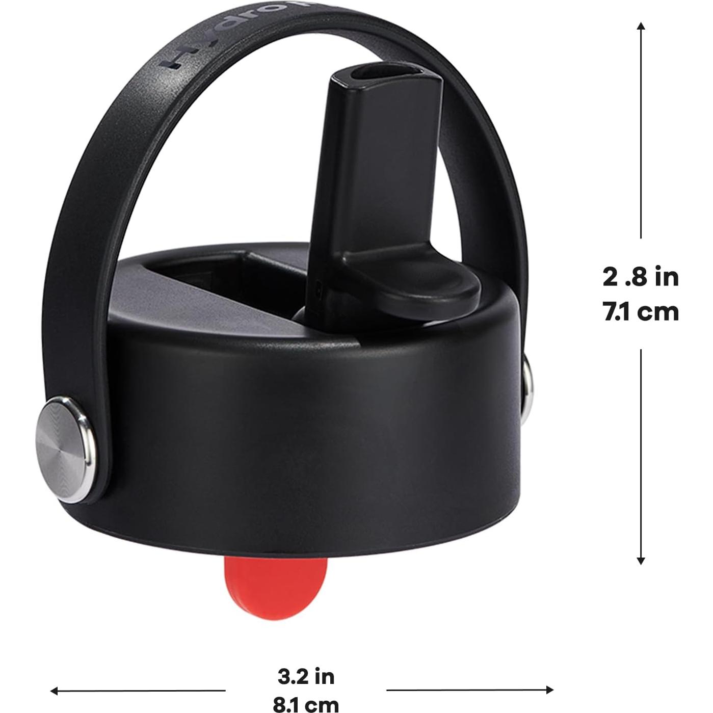 Tapa Ancha Hydro Flask 2022 con Pajilla Flexible Negra