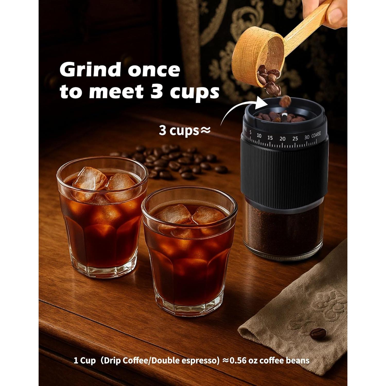 Molino de Café Manual Matrjestice, 40g, Cerámica, Ajustable