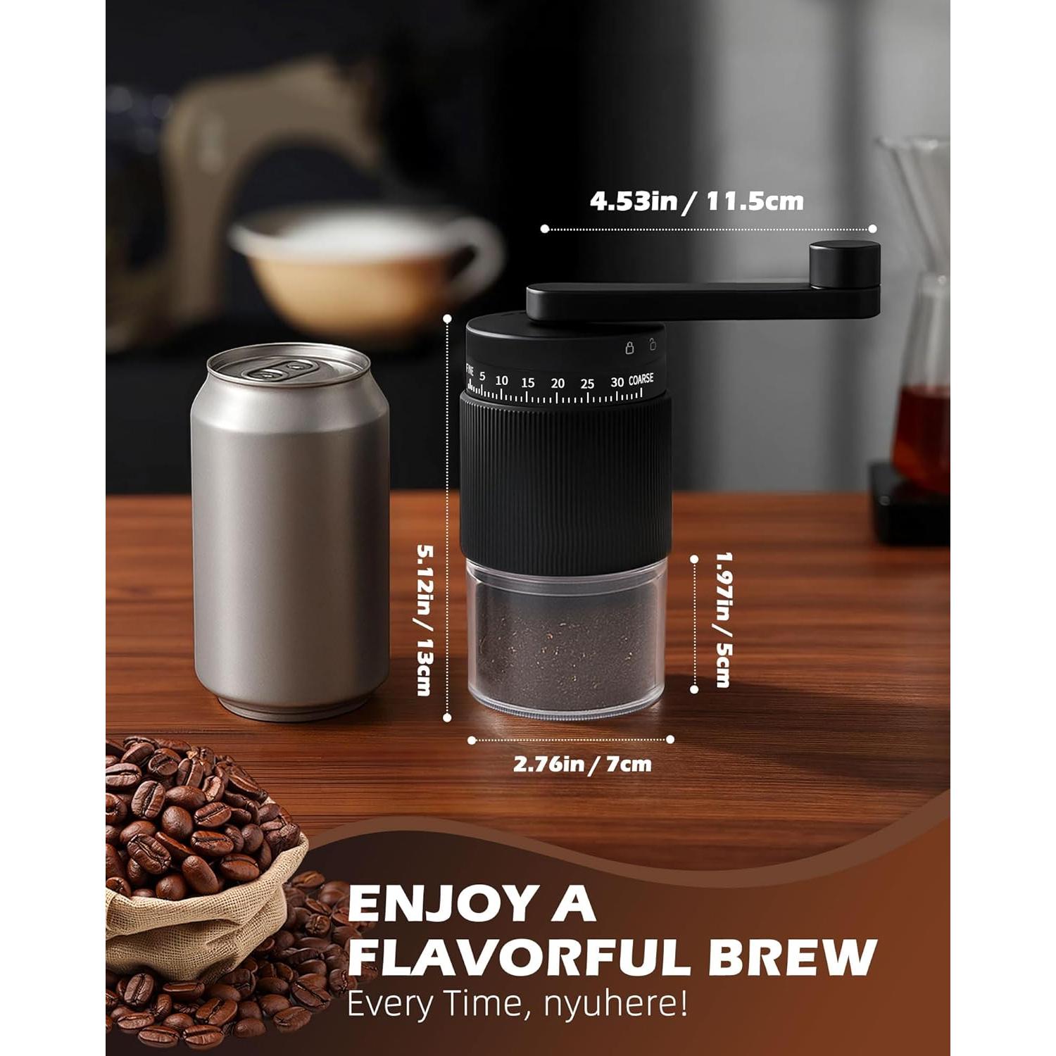 Molino de Café Manual Matrjestice, 40g, Cerámica, Ajustable