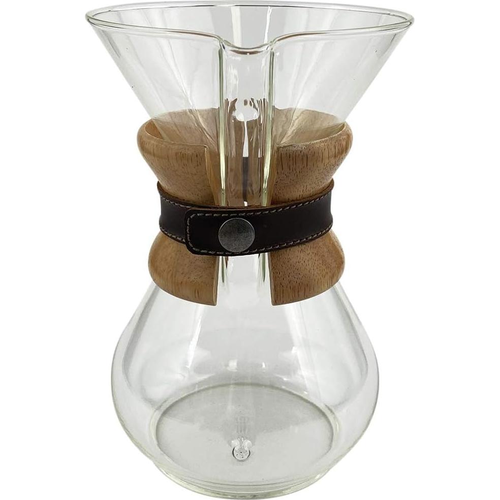 Correa de Verter Hide & Drink para Chemex 6 Tazas Cuero Marrón