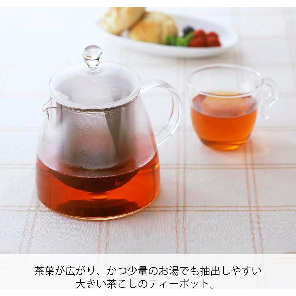 Tetera de Vidrio Hario Pure 700ml con Colador de Acero