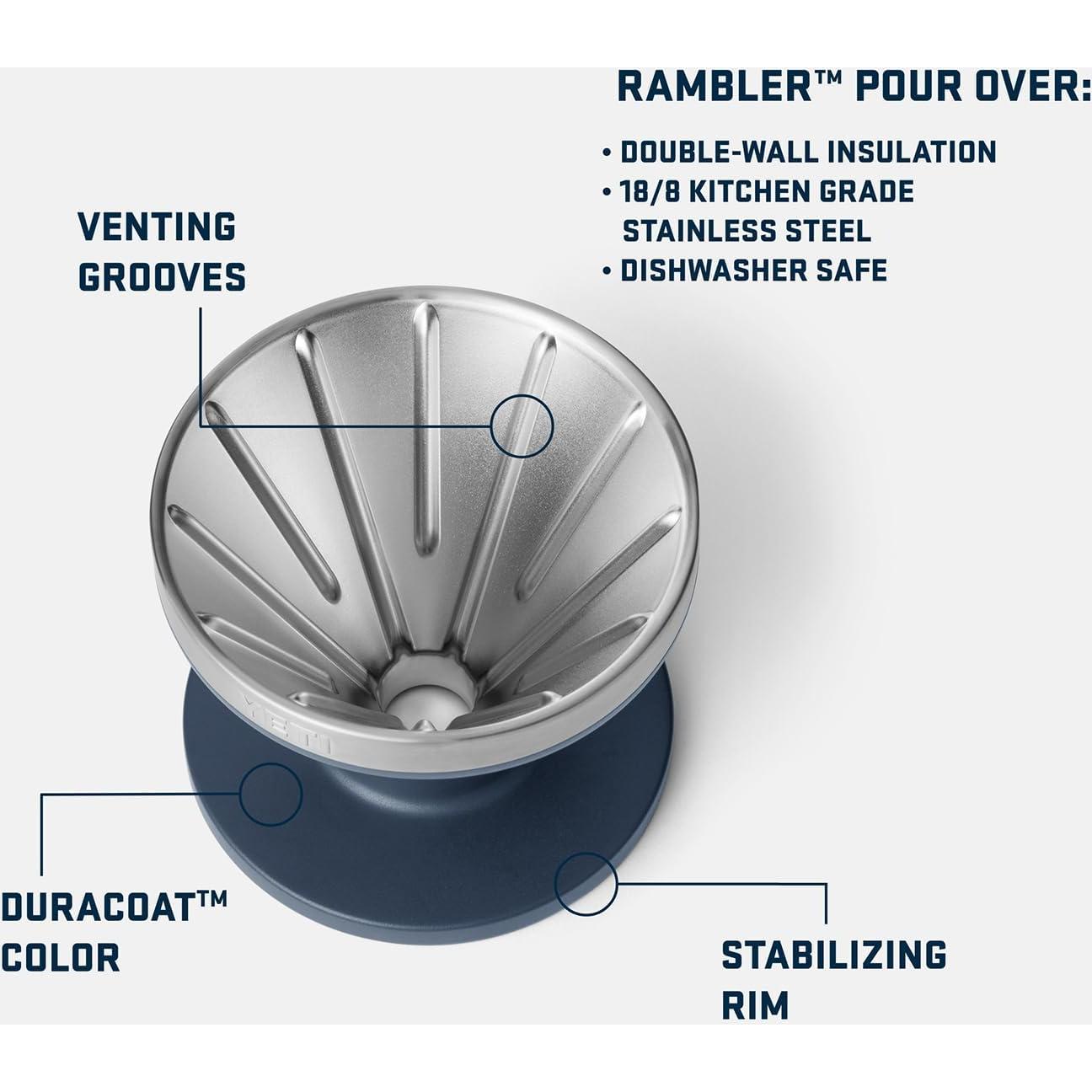 Accesorio YETI Pour Over Acero Inoxidable para Café V60
