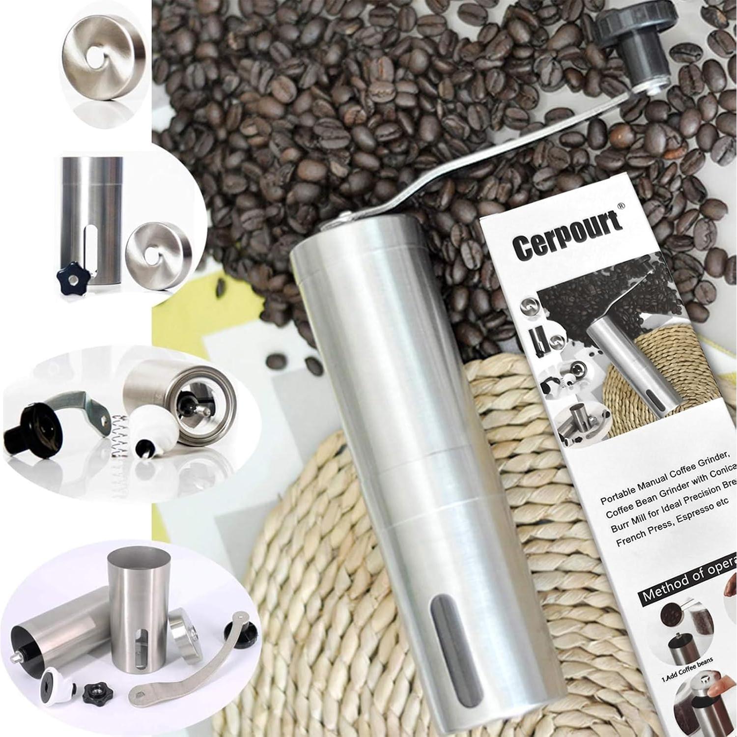 Molino de café manual Cerpourt con muelas de cerámica 272g