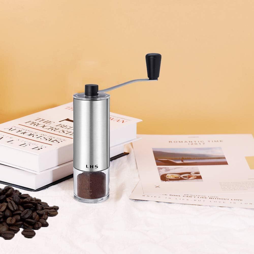 Molinillo de Café Manual LHS con Muela Cerámica Ajustable 280g