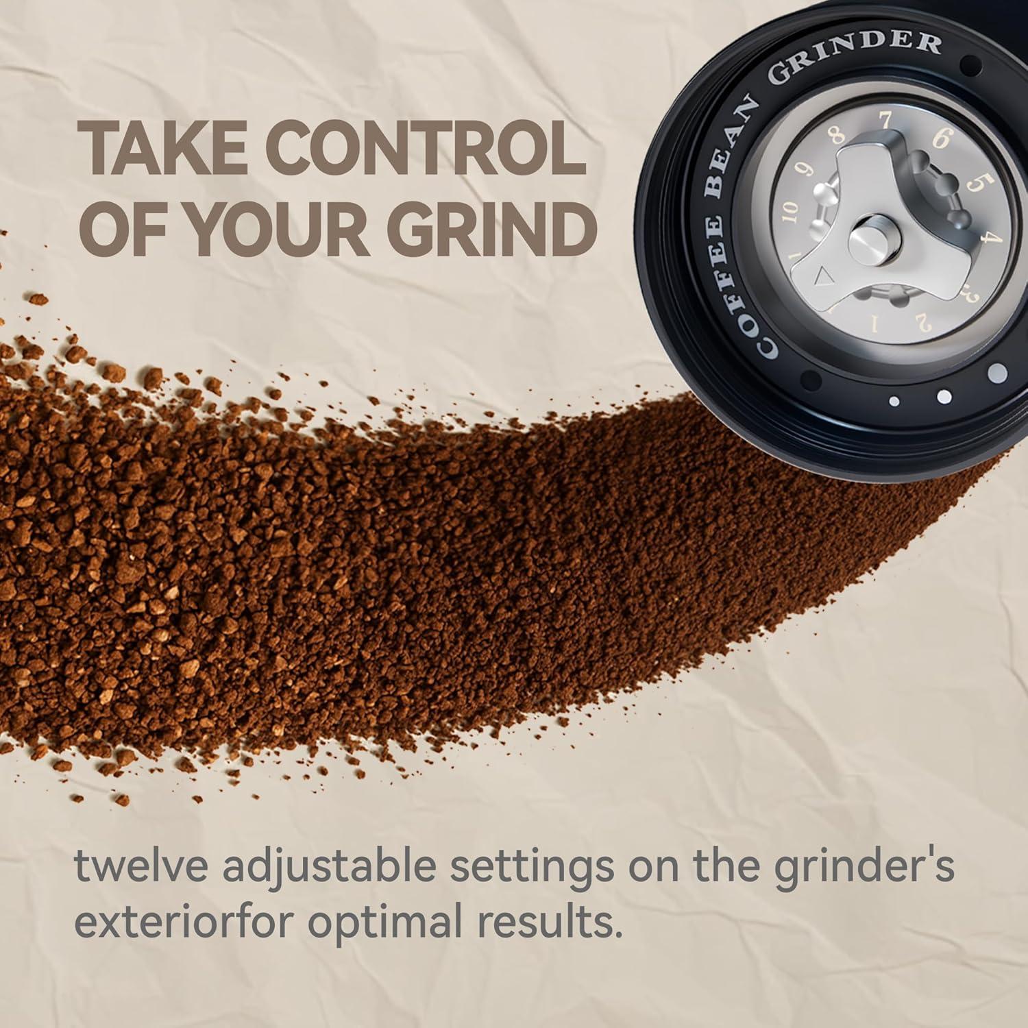 Molino de Café Manual Optistream SC6 - Acero y Aluminio 25g