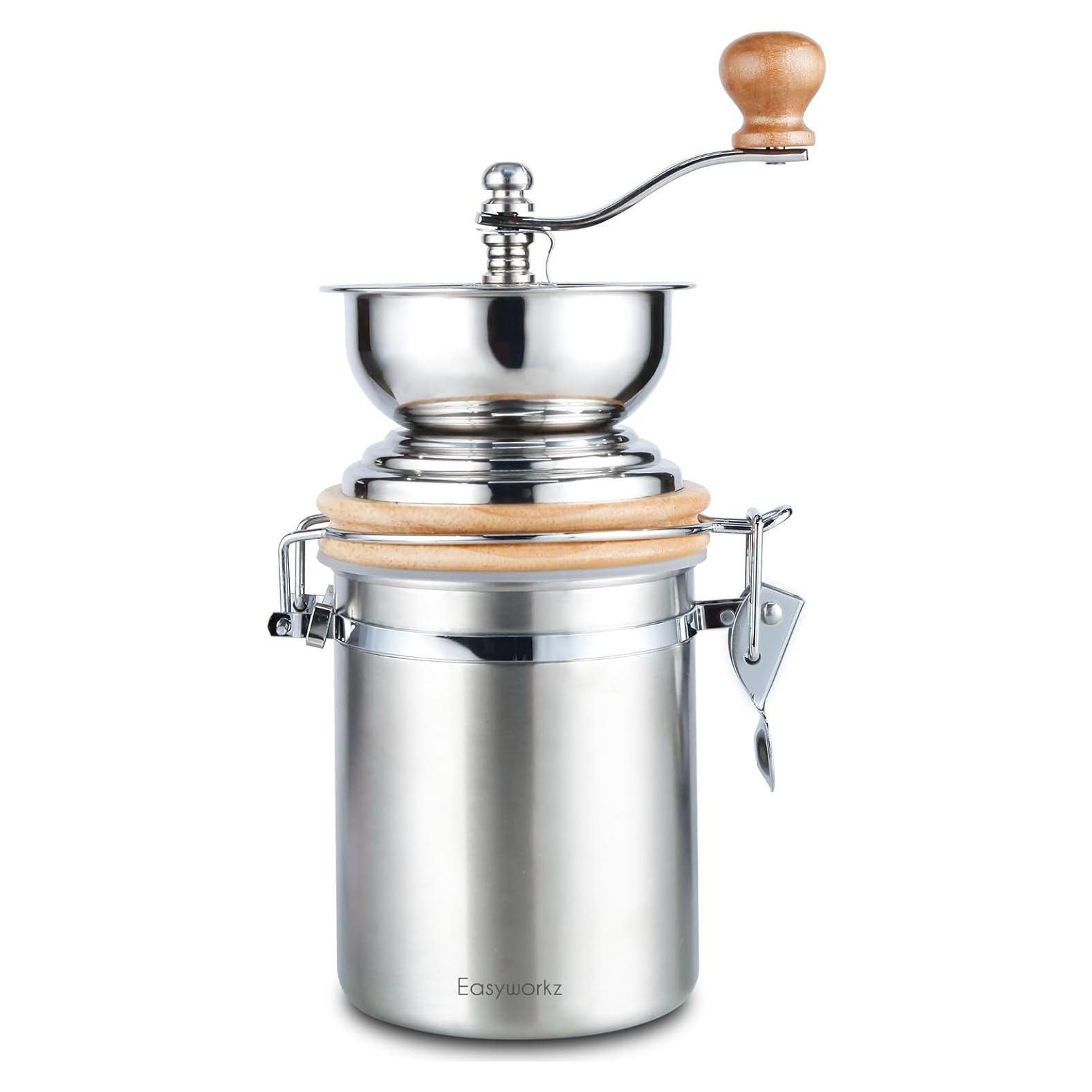 Molinillo de Café Manual Easyworkz - Acero Inoxidable 304, 240g