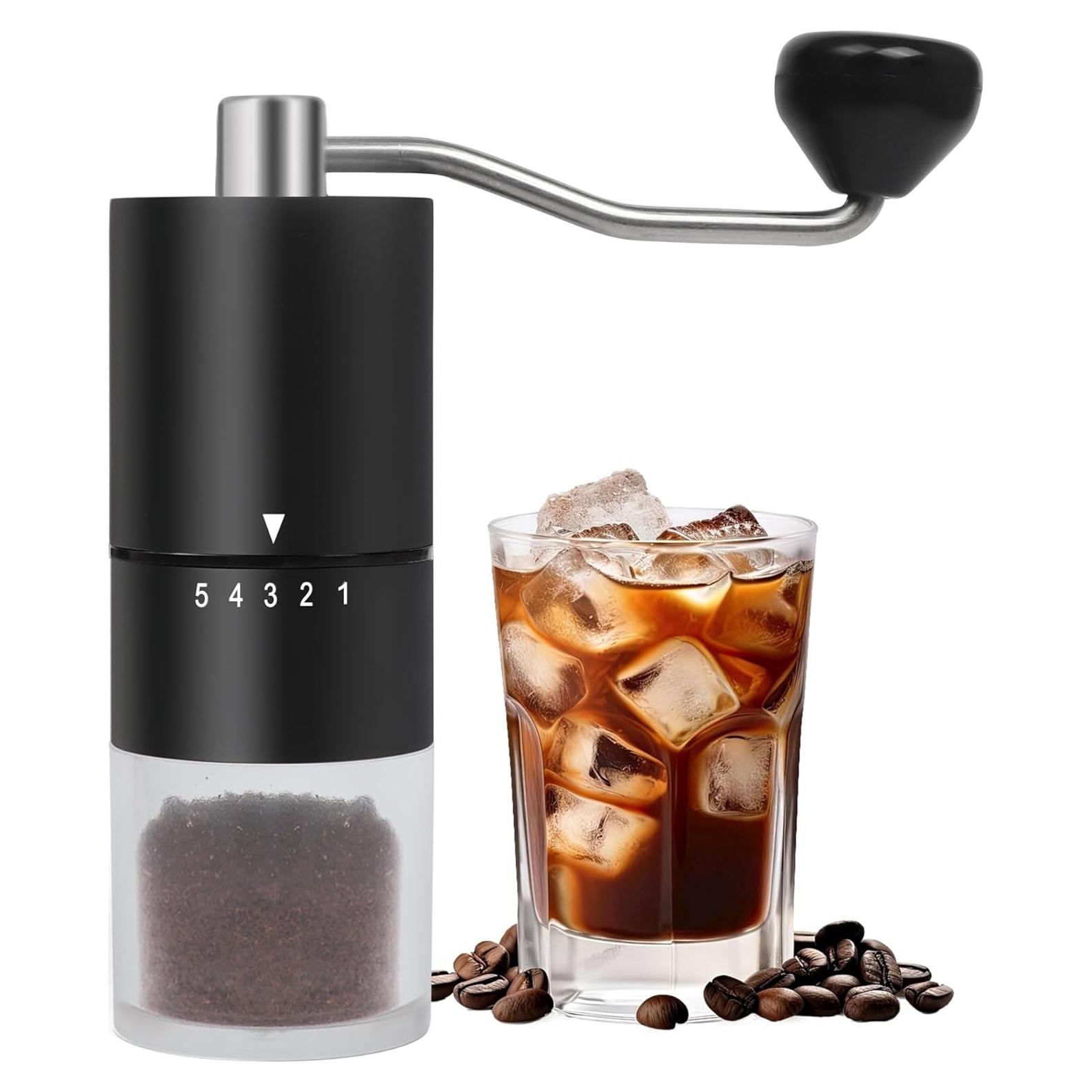 Molino de Café Manual Matrjestice con Muela de Cerámica 5 Niveles