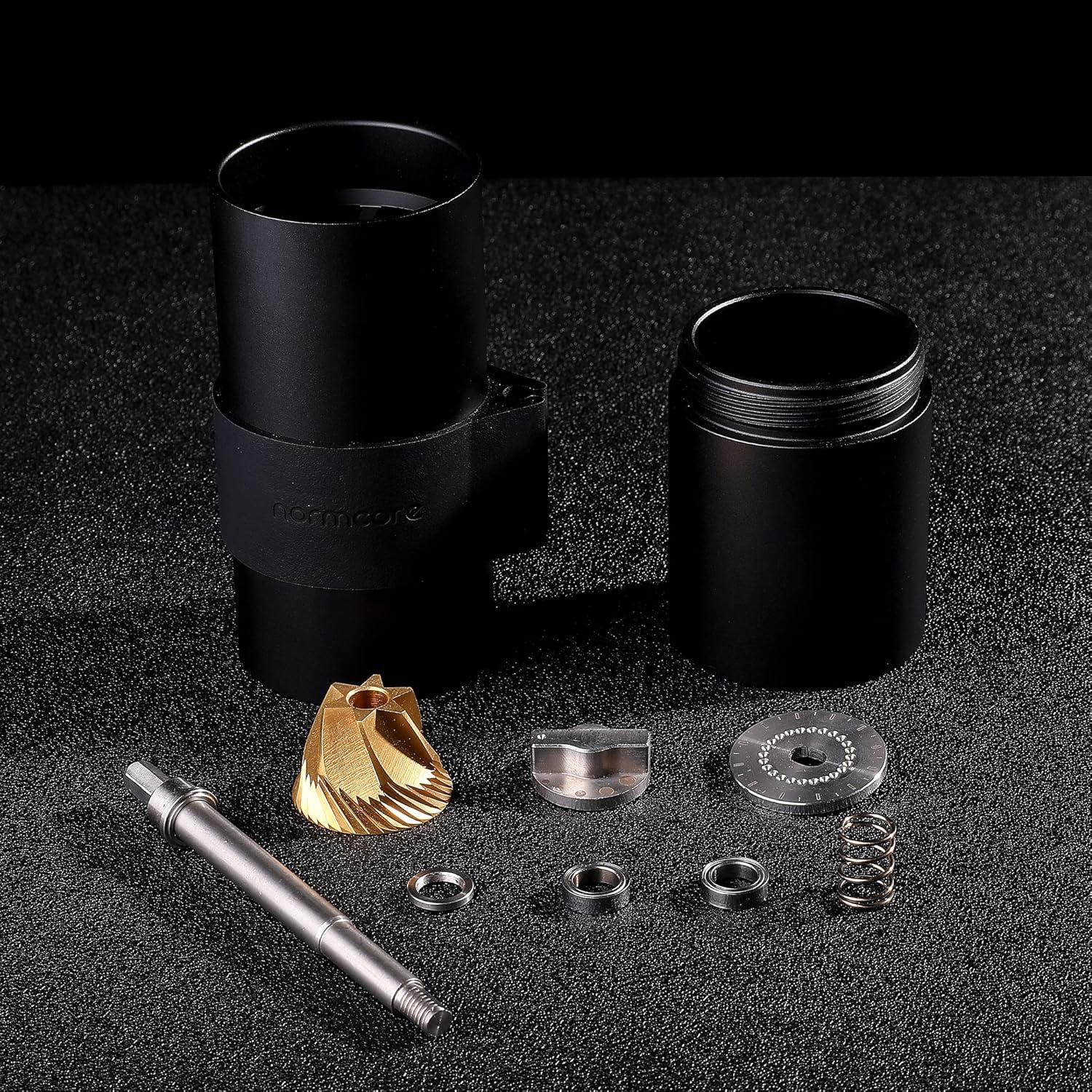 Molino de Café Manual Normcore V2 38mm Burr Titanio Ajustable