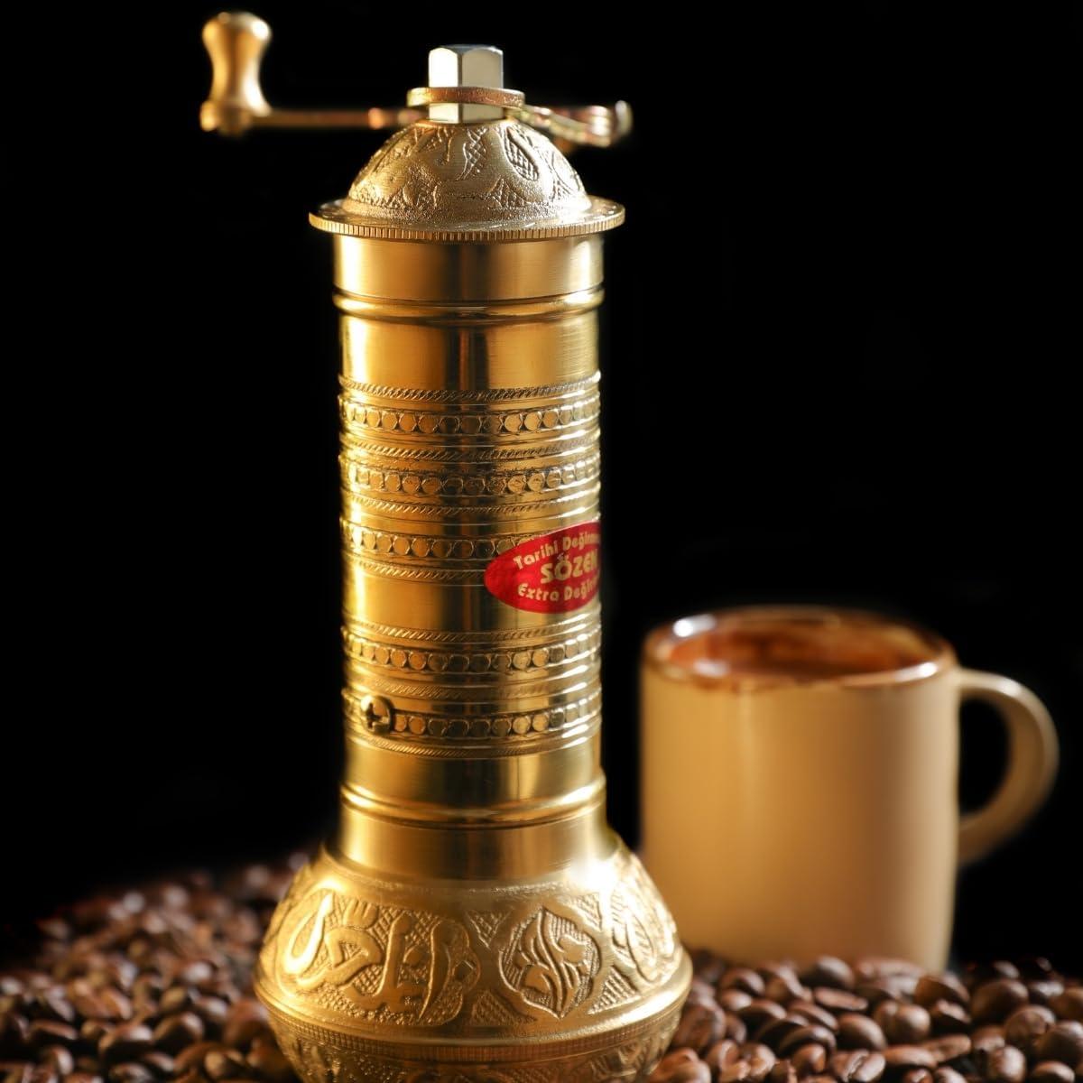 Molinillo de Café Manual Sozen de Latón 19.3 cm Ajustable