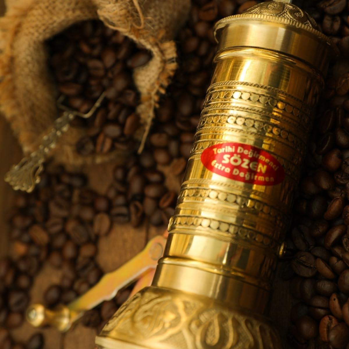 Molinillo de Café Manual Sozen de Latón 19.3 cm Ajustable