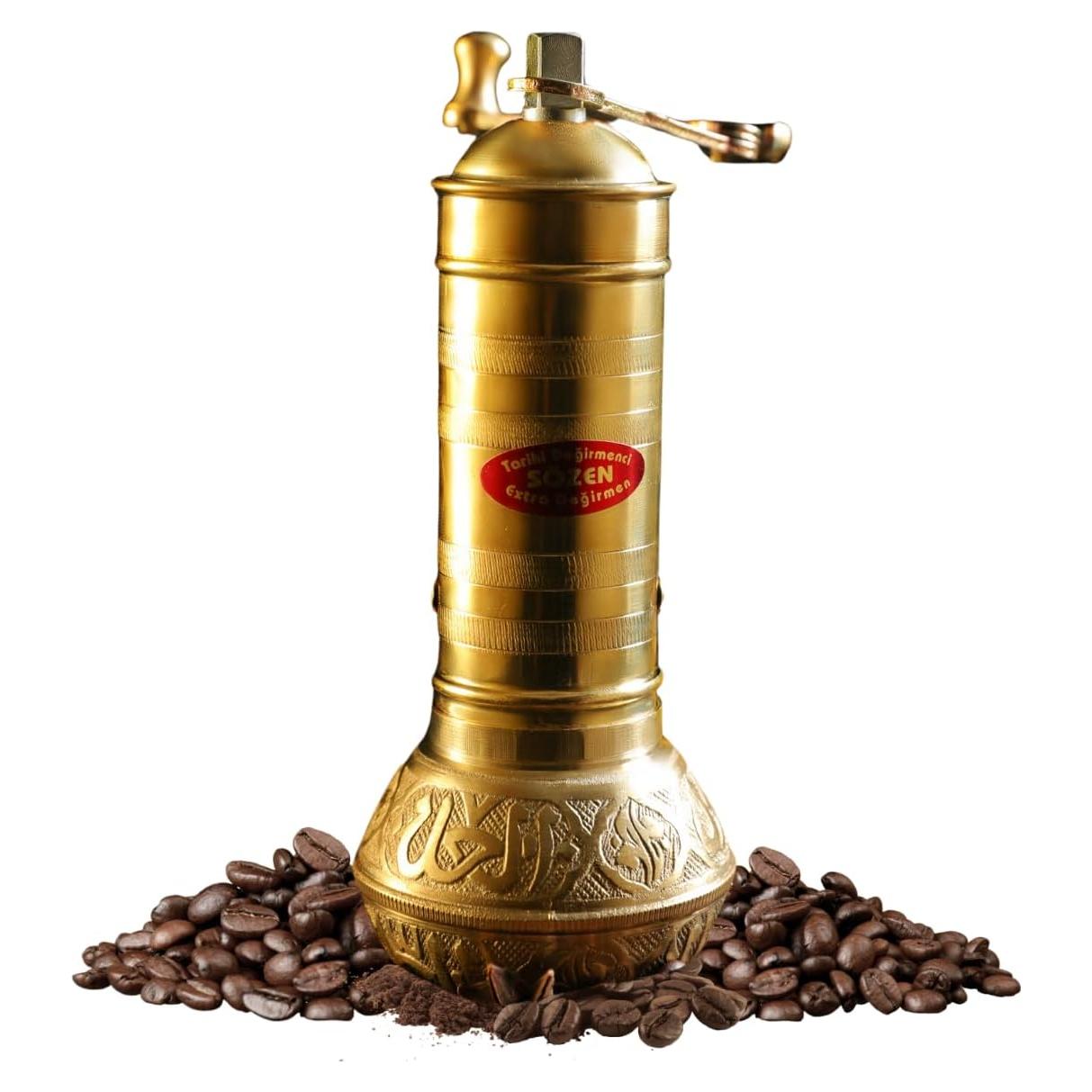 Molinillo de Café Manual Sozen de Latón 19.3 cm Ajustable